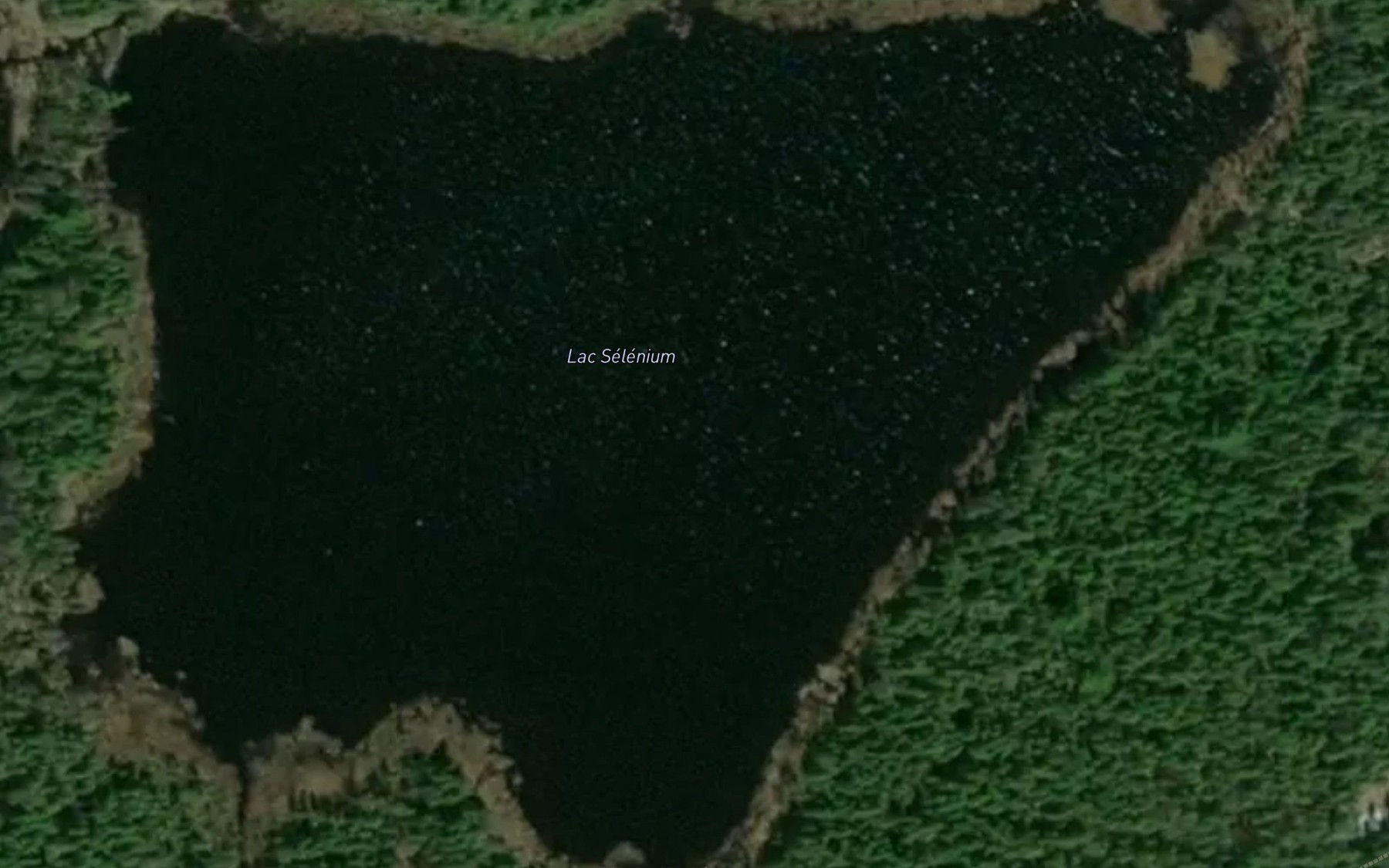 Satellite map of the Lac Selenium