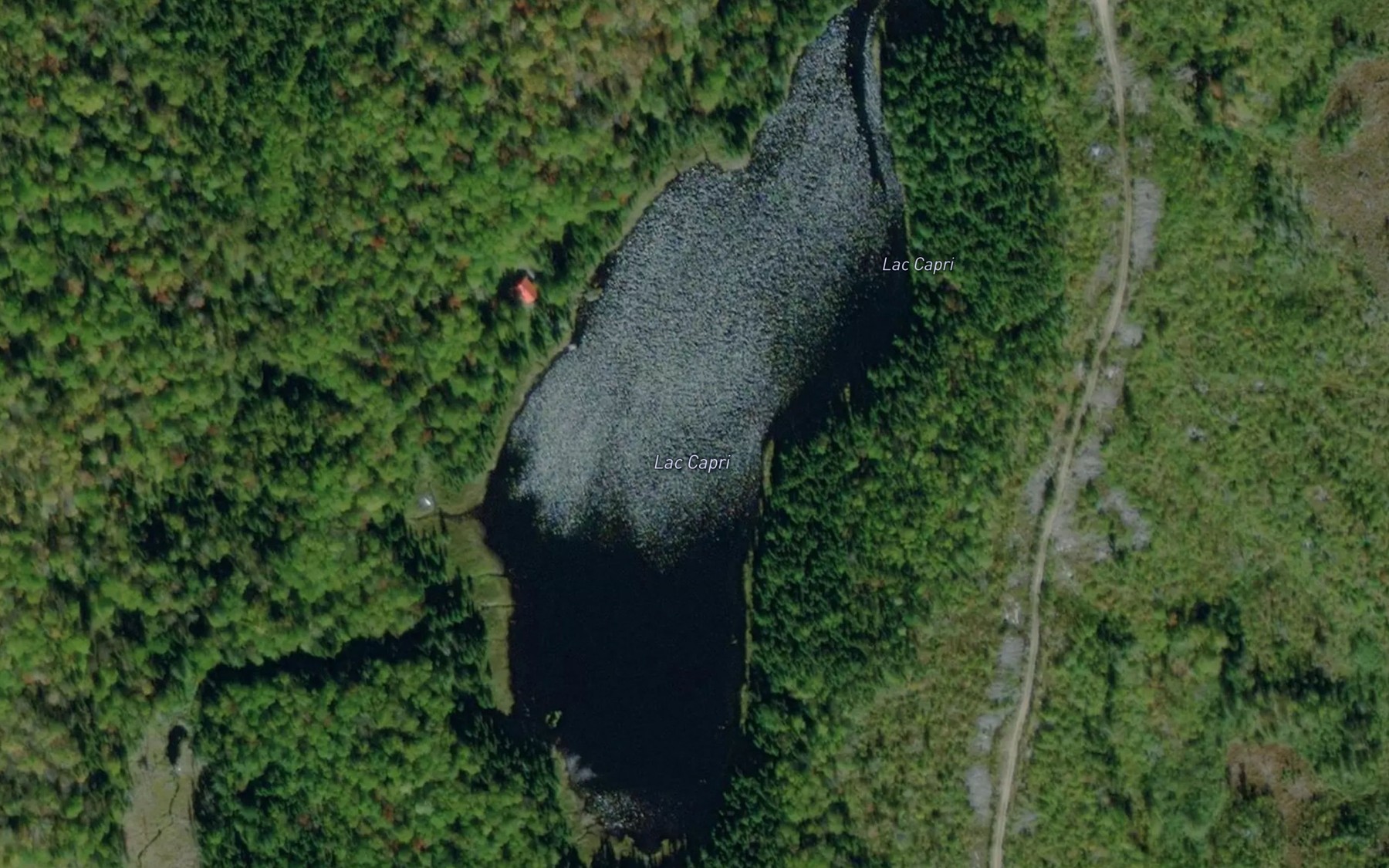 Satellite map of the Lac Capri
