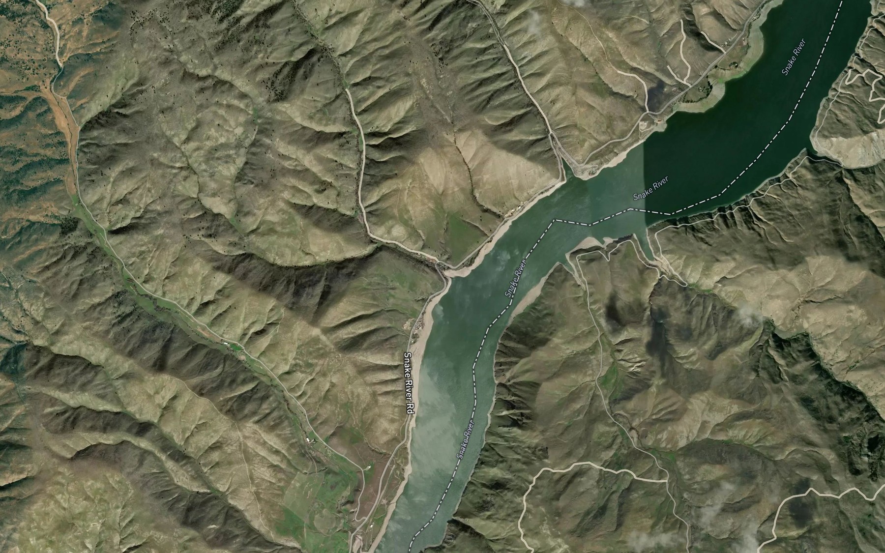 Satellite map of the Fox Creek