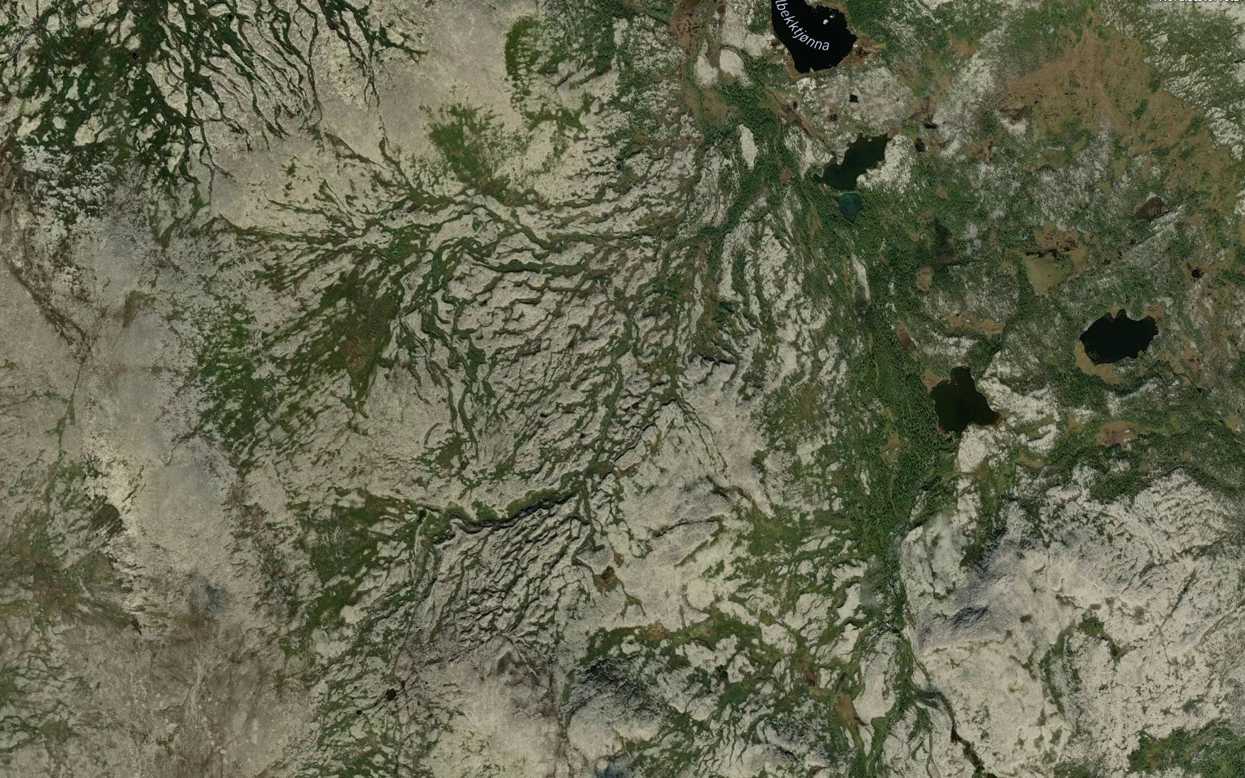 Satellite map of the Droppelhaugbekken