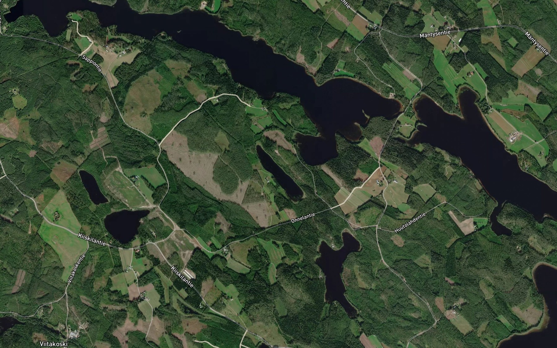 Satellite map of the Pitkalampi
