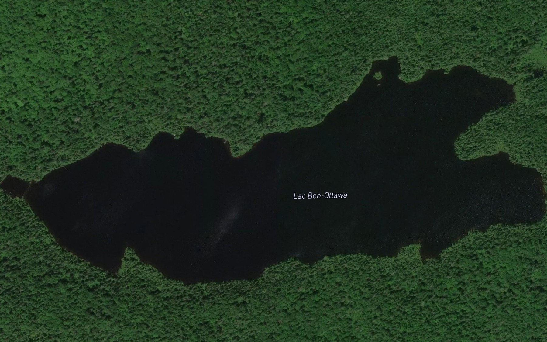 Satellite map of the Lac Ben-Ottawa