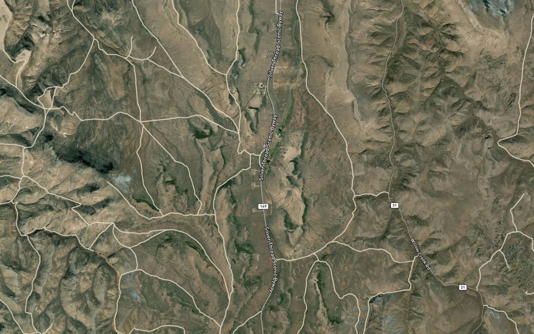 Satellite map of the Big Springs