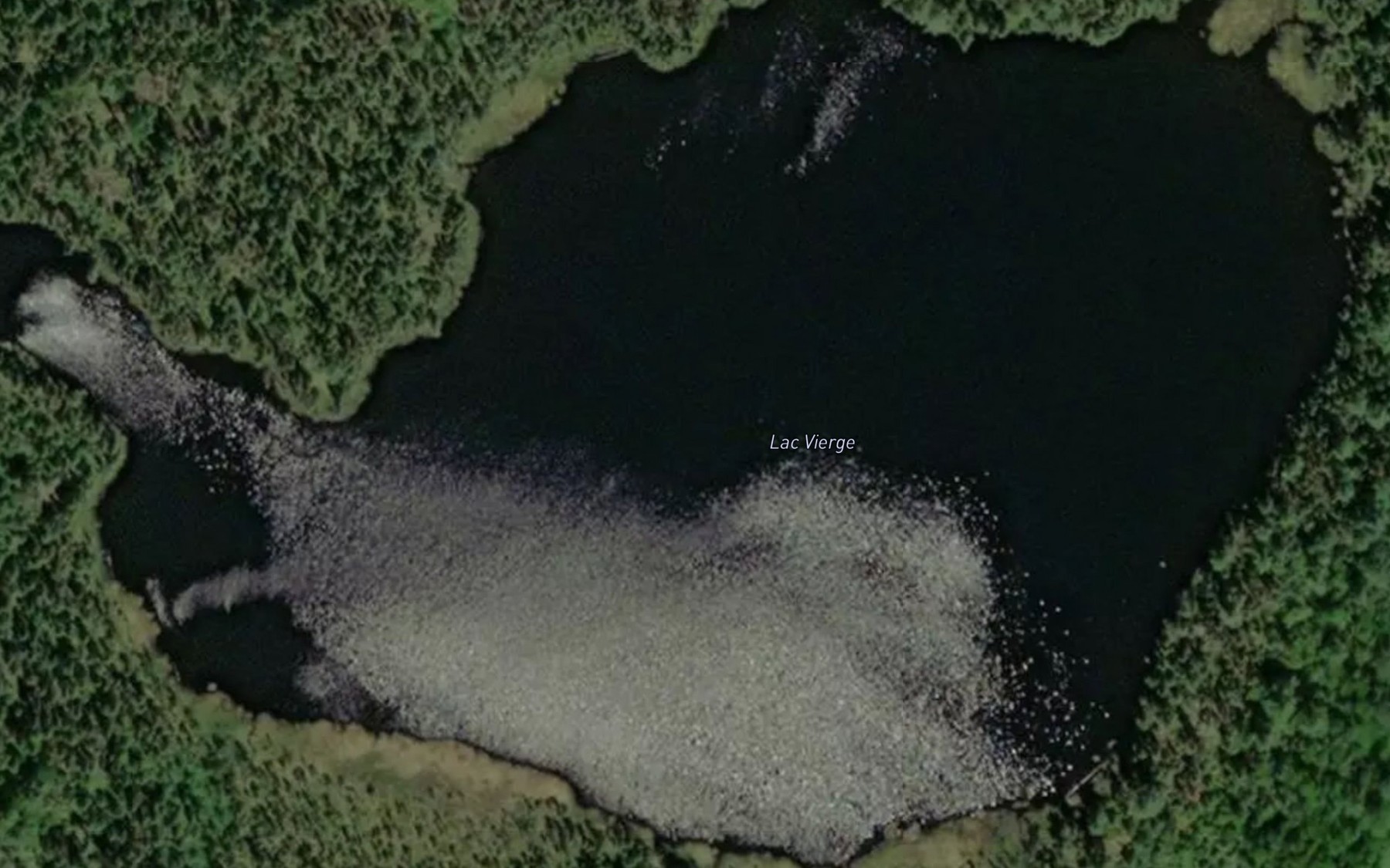 Satellite map of the Lac Vierge