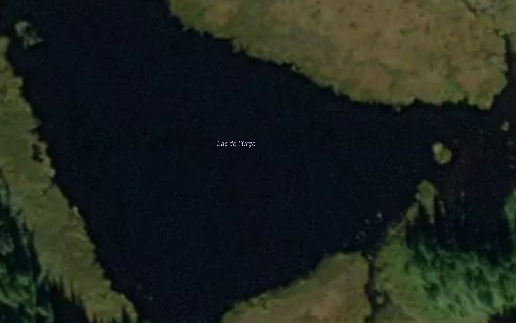 Satellite map of the Lac de l'Orge