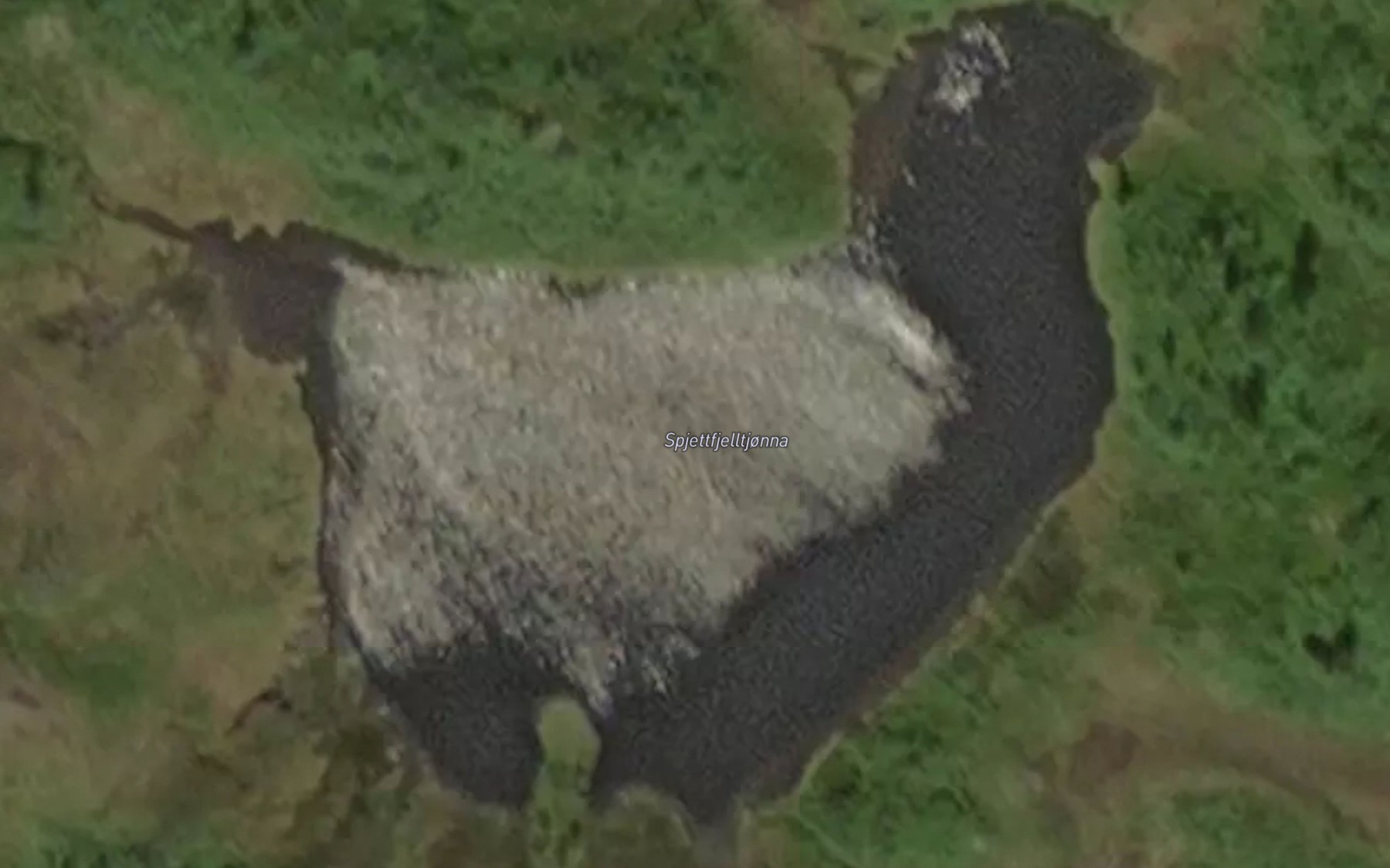 Satellite map of the Spjettfjelltjonna