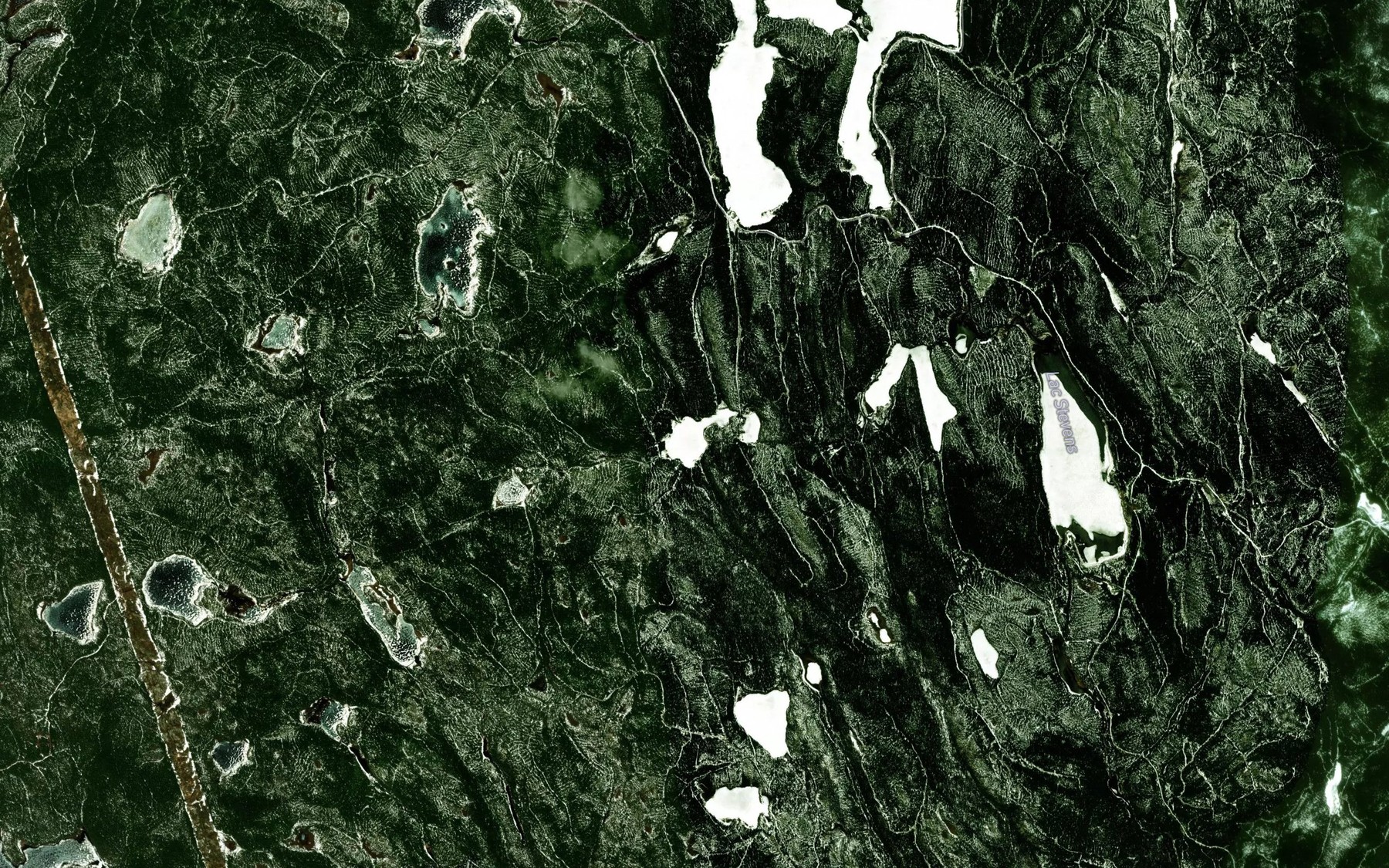Satellite map of the Lac Ping-Pong