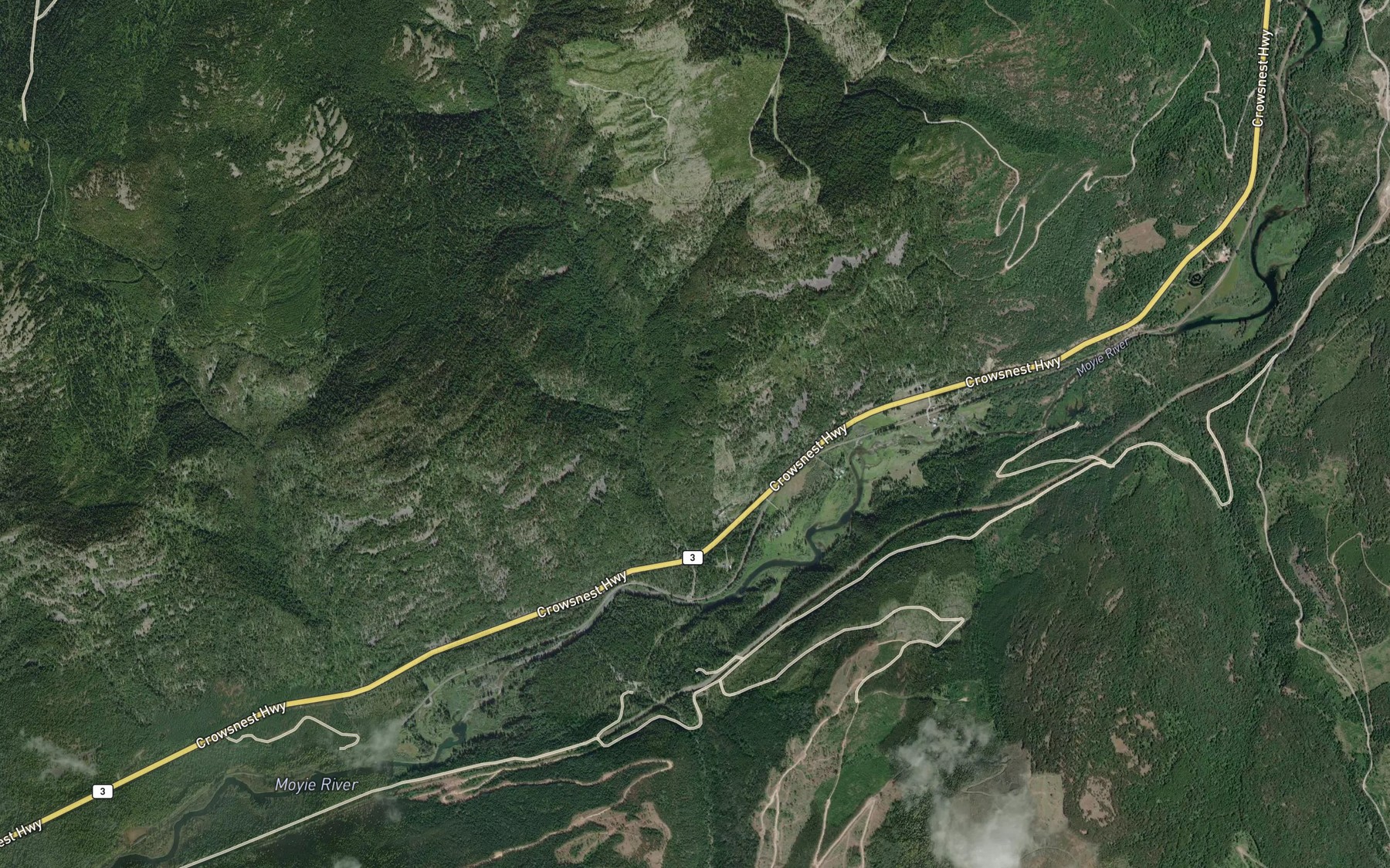 Satellite map of the Stone Creek
