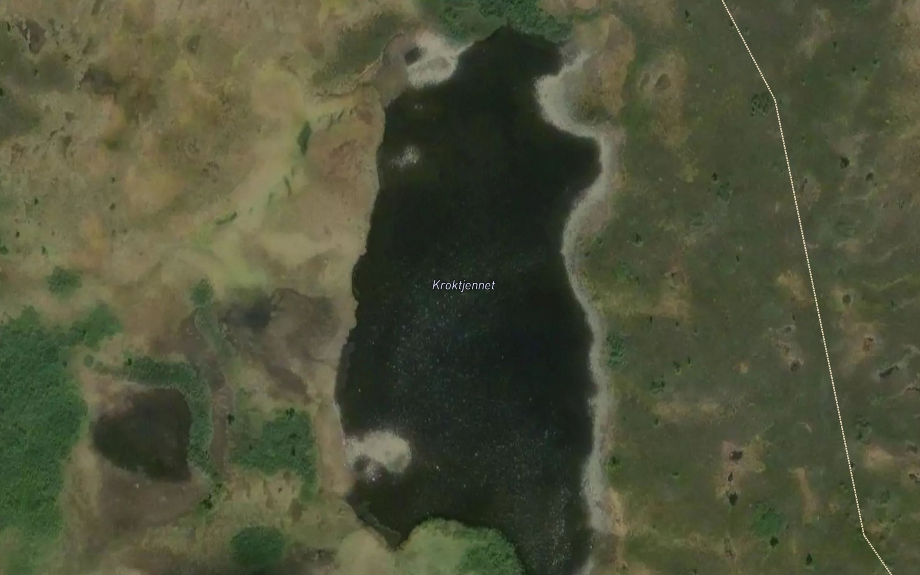 Satellite map of the Kroktjernet