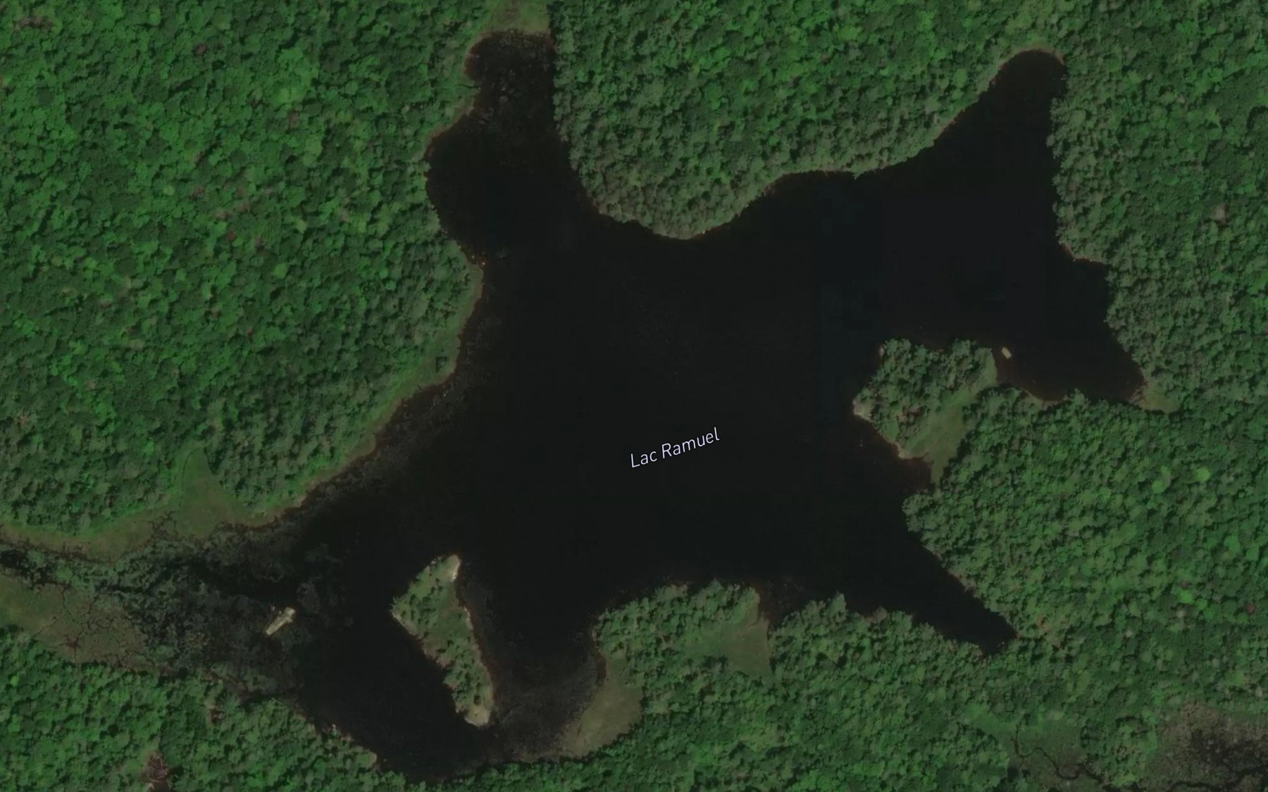 Satellite map of the Lac Ramuel
