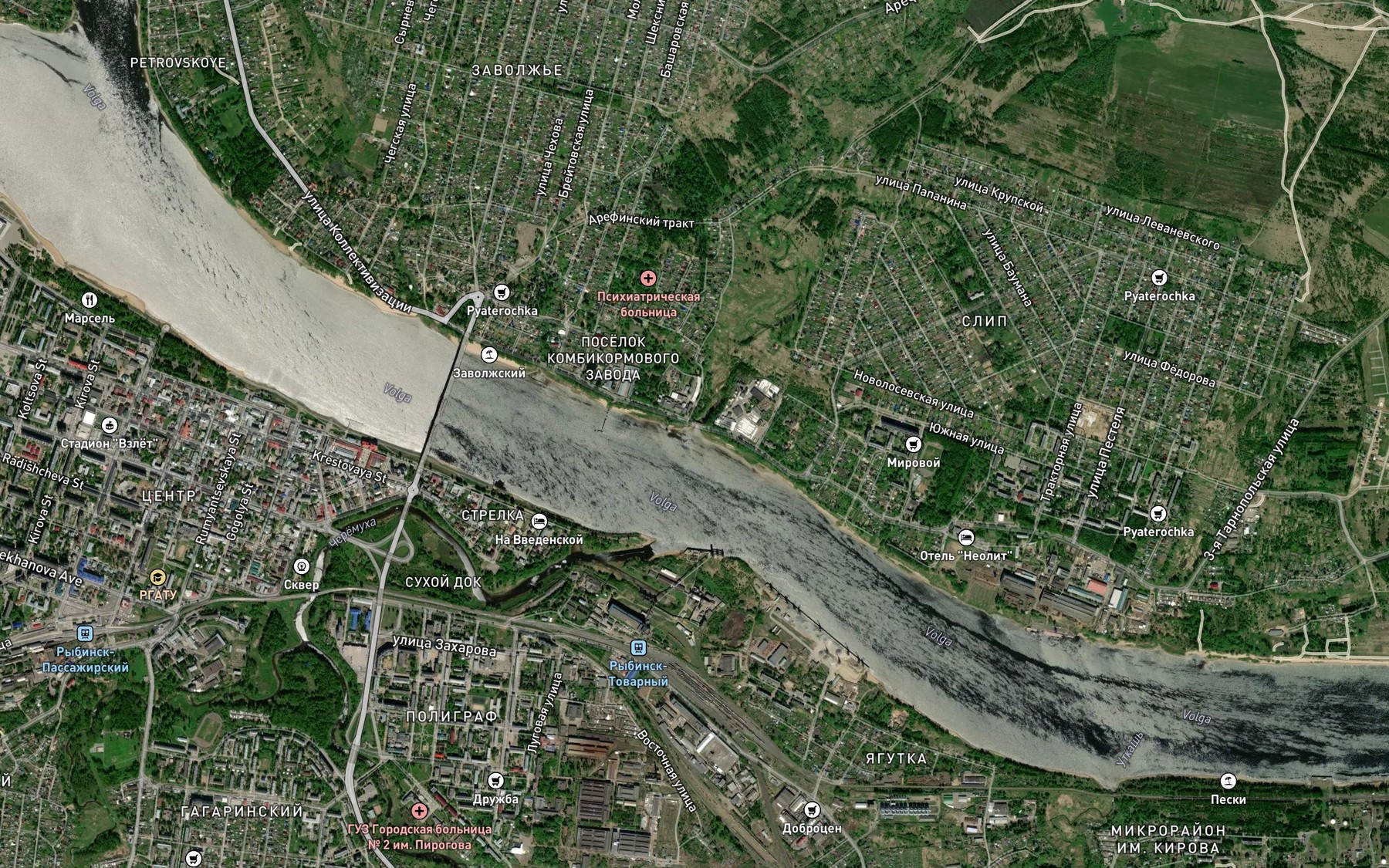 Satellite map of the Selyanka