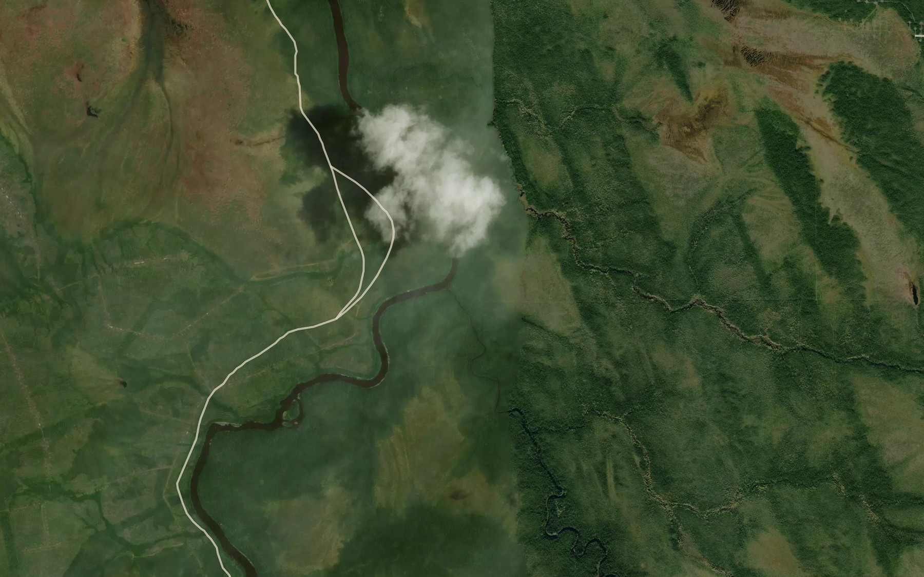 Satellite map of the Confluent Nekwacka