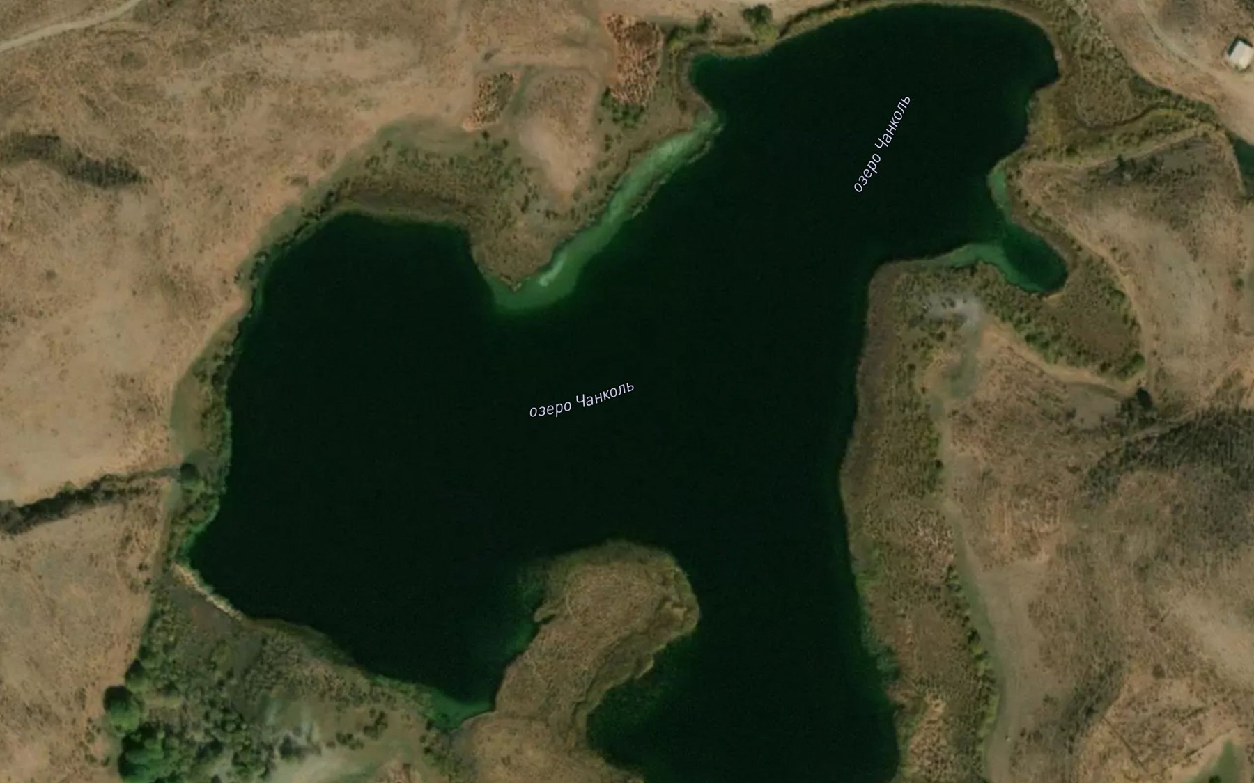 Satellite map of the Ozero Chankol'