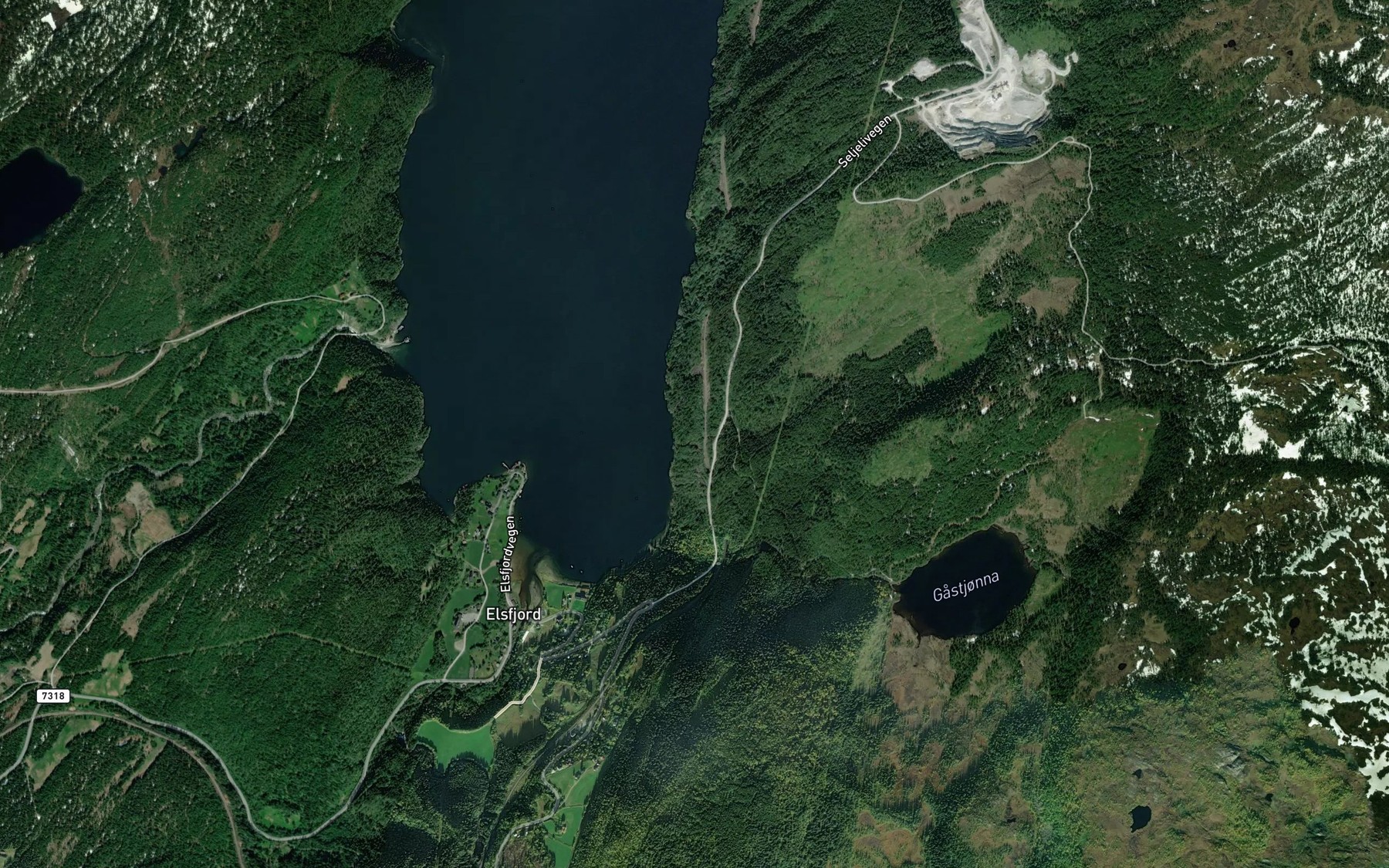 Satellite map of the Silarbekken