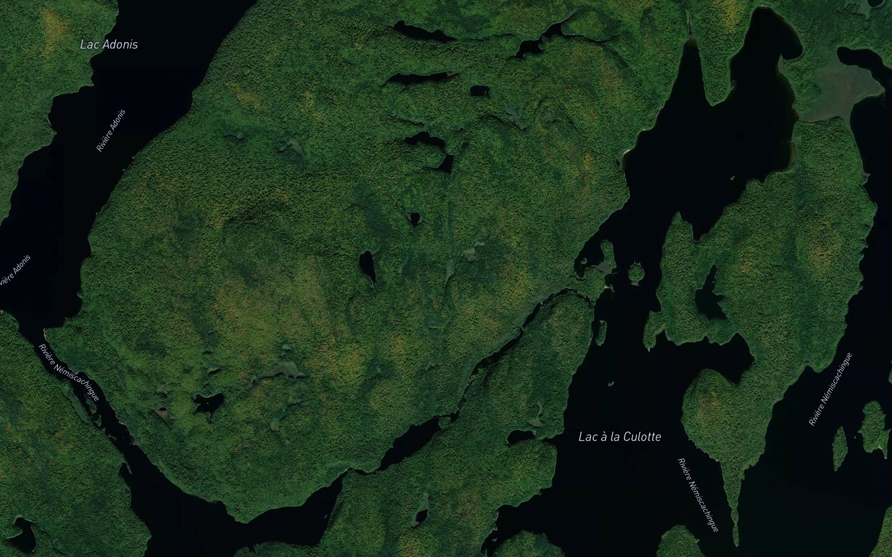 Satellite map of the Lac Kaikactek