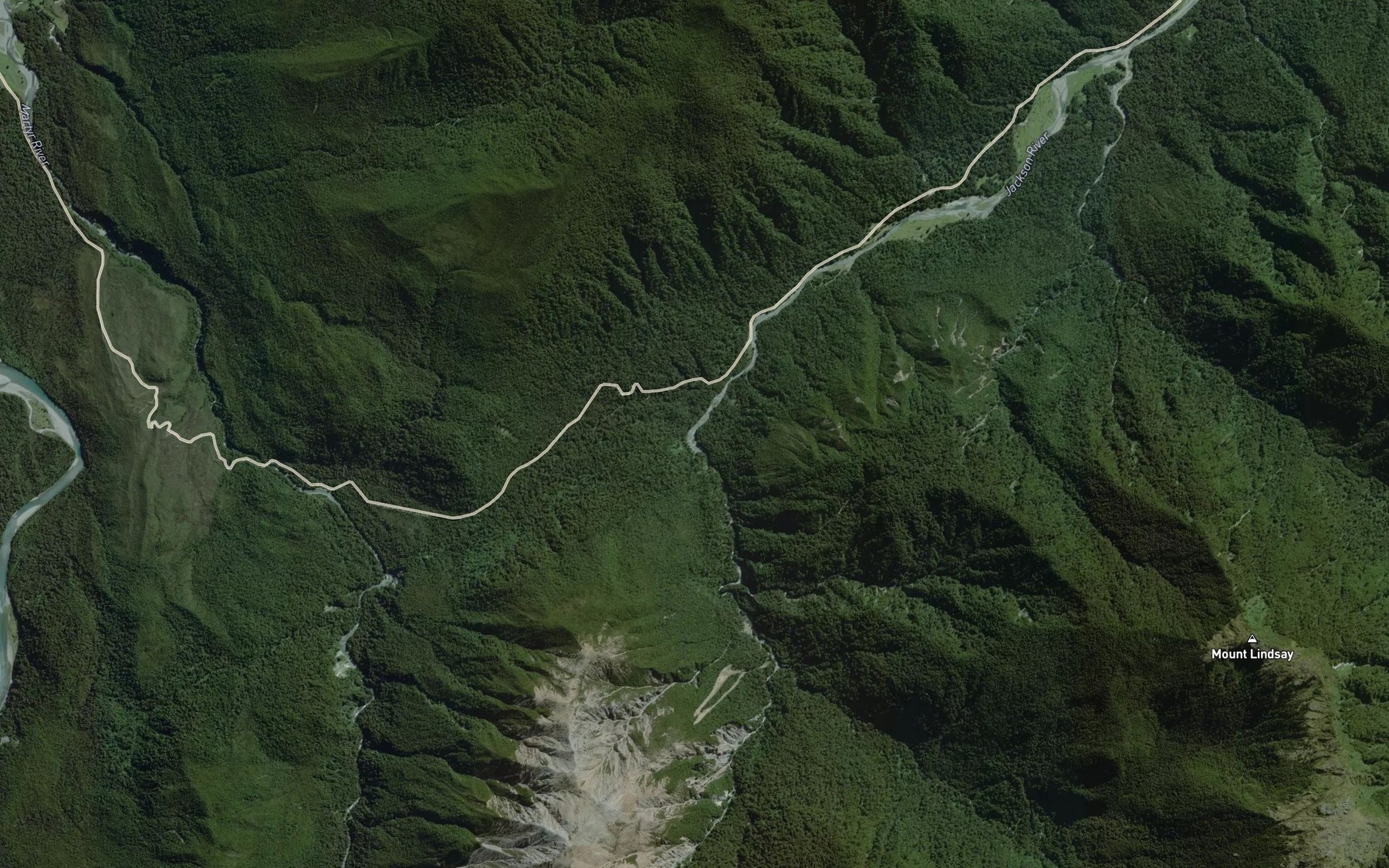 Satellite map of the The Big Bend