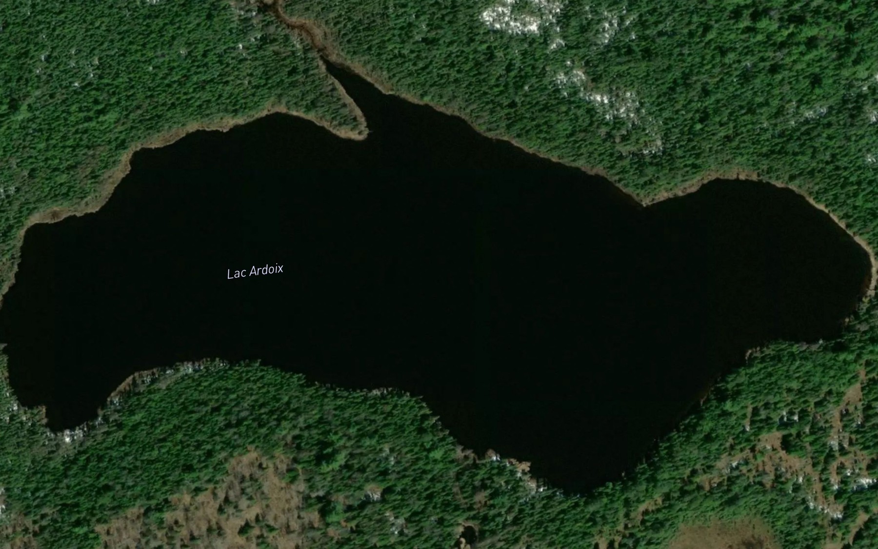 Satellite map of the Lac Ardoix