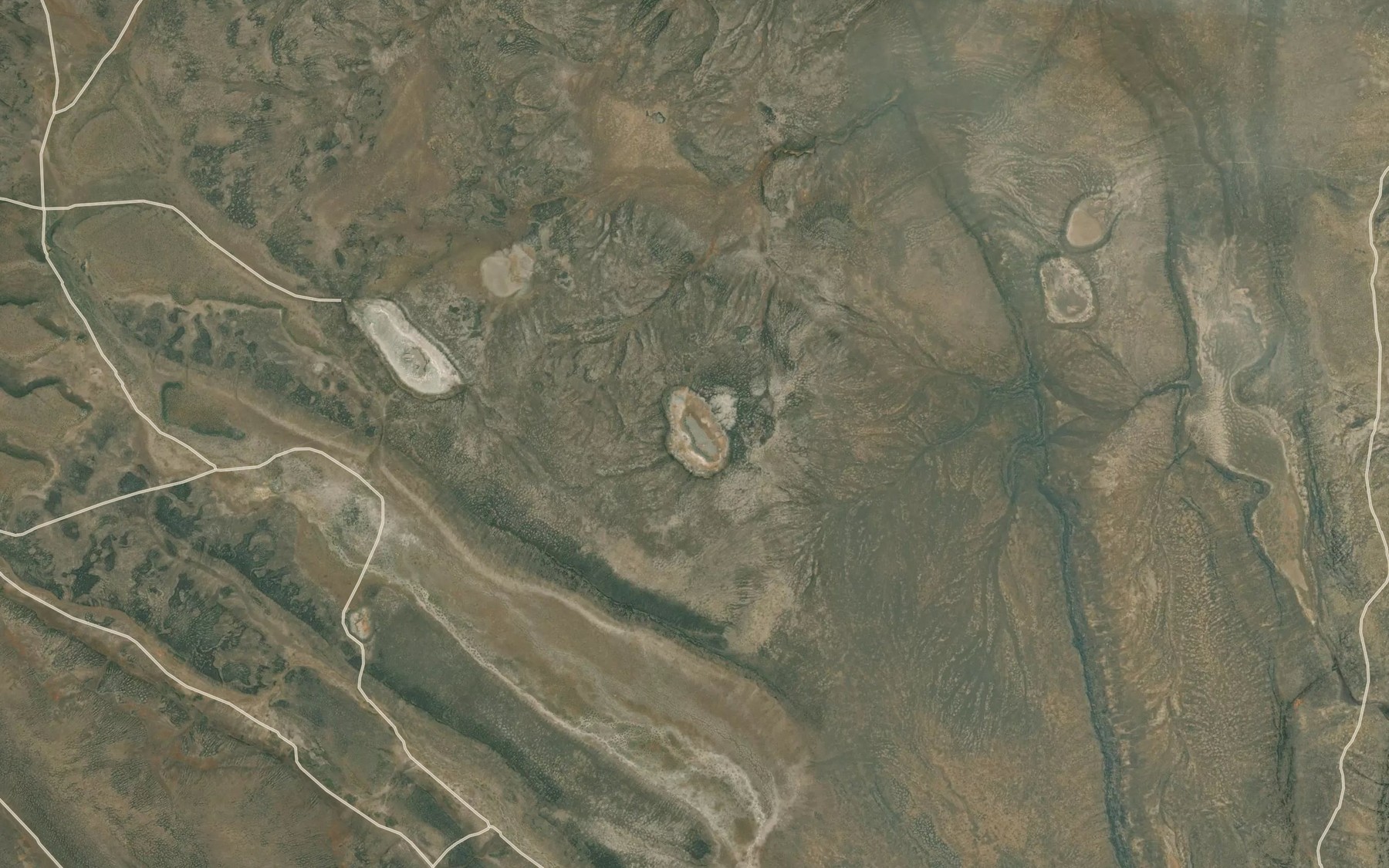 Satellite map of the Fitzgerald Lake