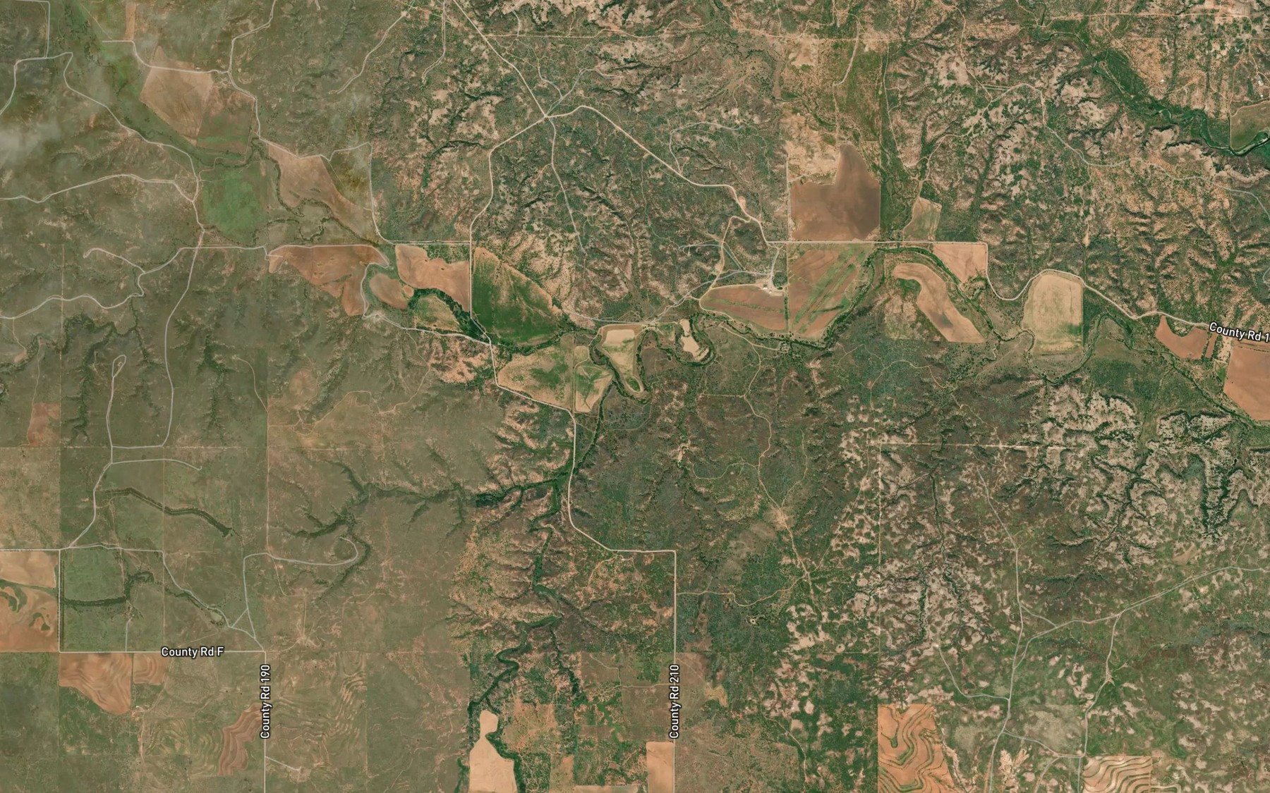 Satellite map of the Corral Creek