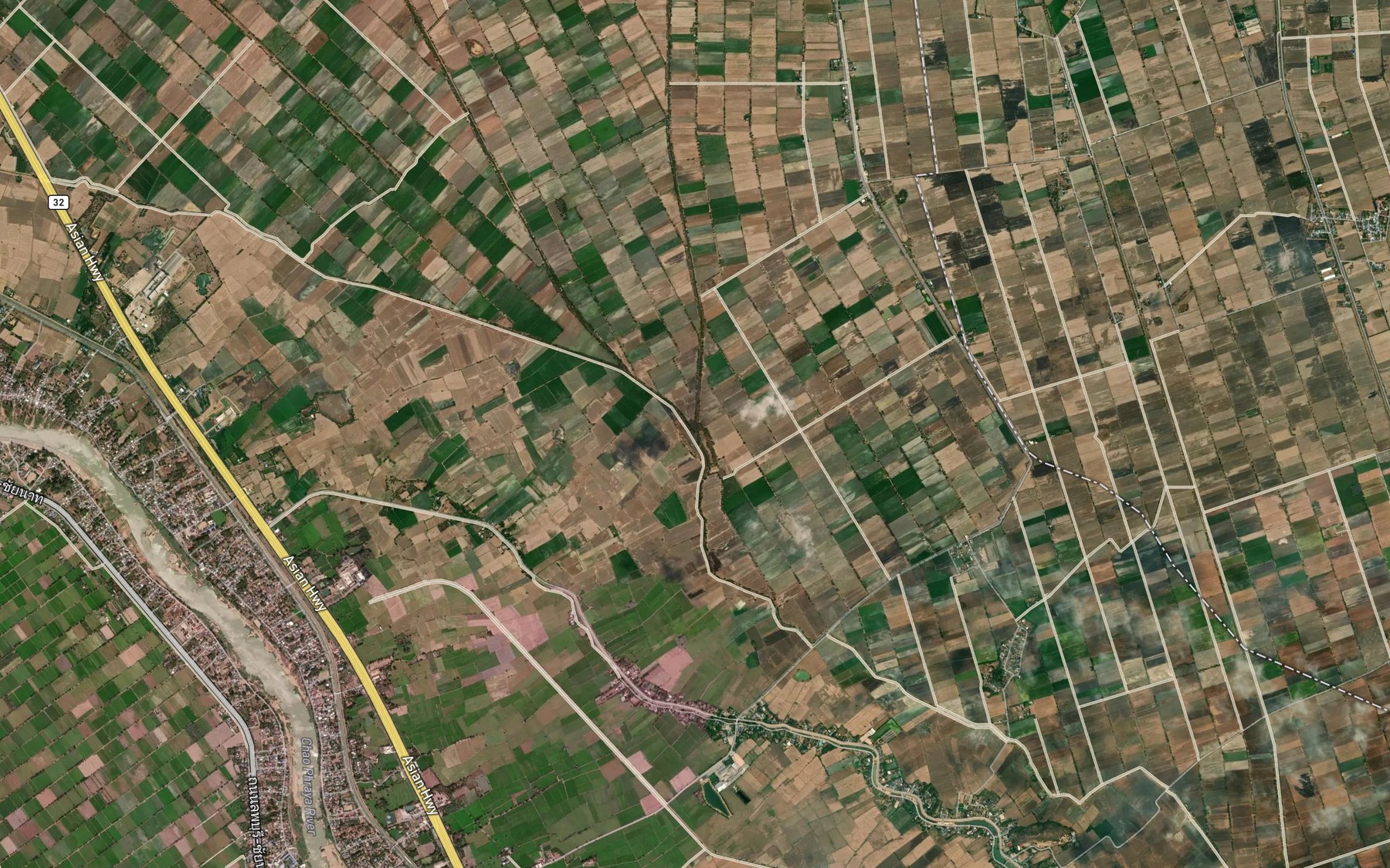 Satellite map of the Khlong Rabai Song Sai