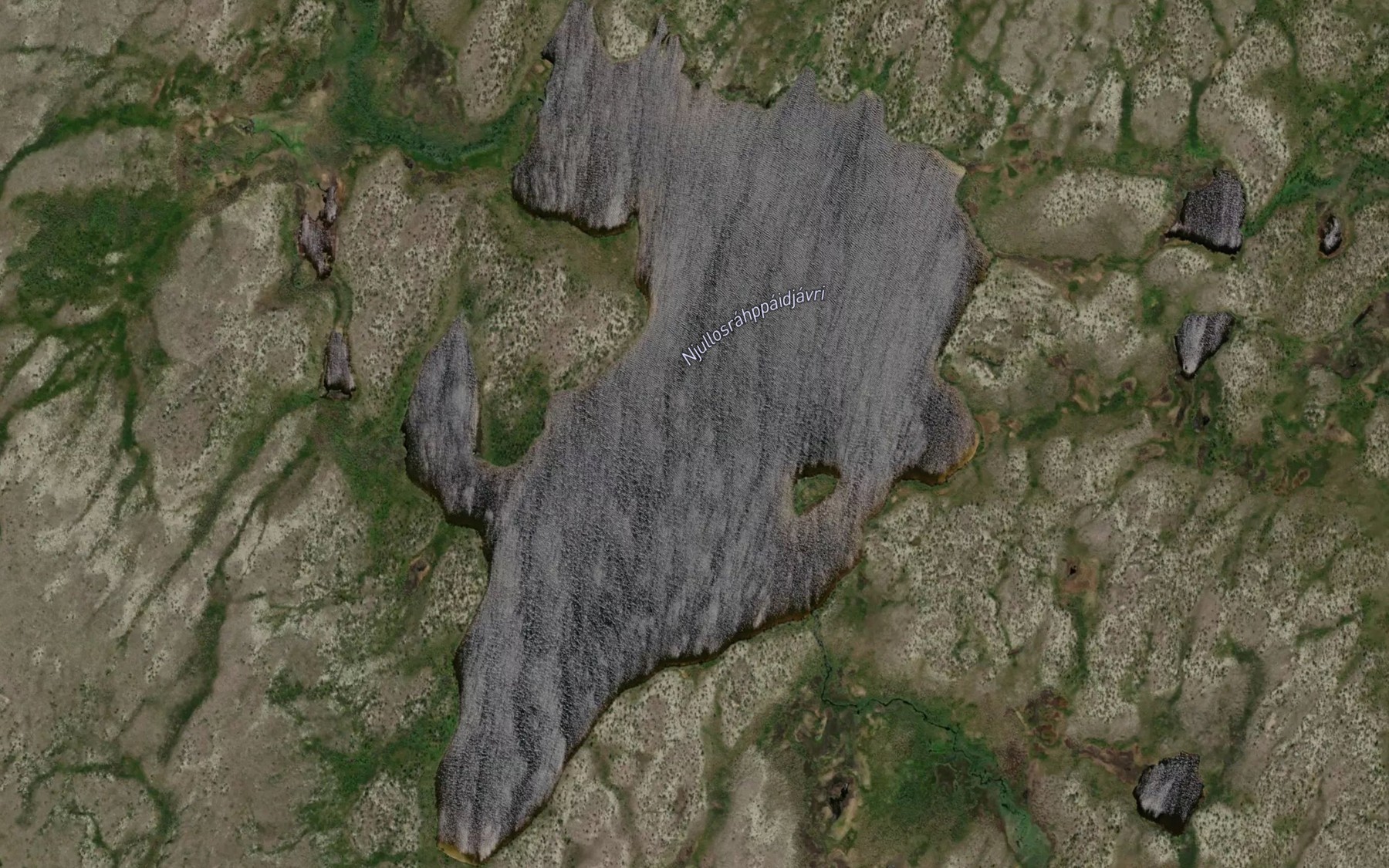 Satellite map of the Njullosrahppaidjavri