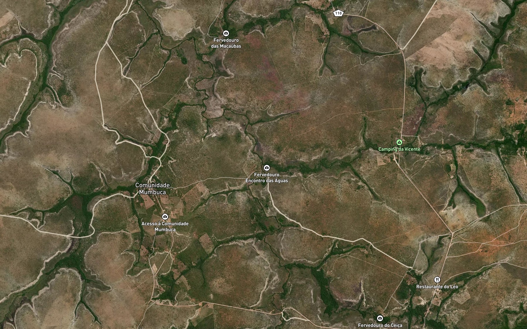 Satellite map of the Corrego Formiga