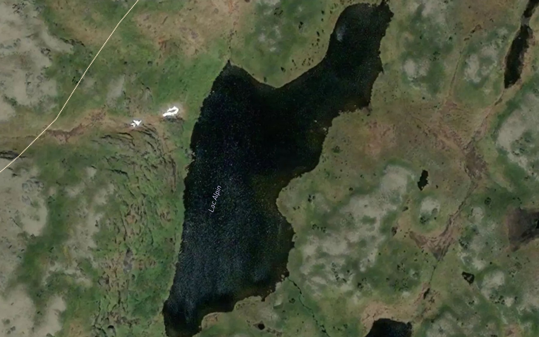Satellite map of the Lac Alpin