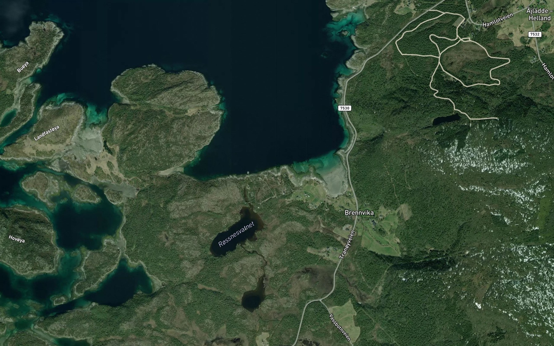 Satellite map of the Jektvika