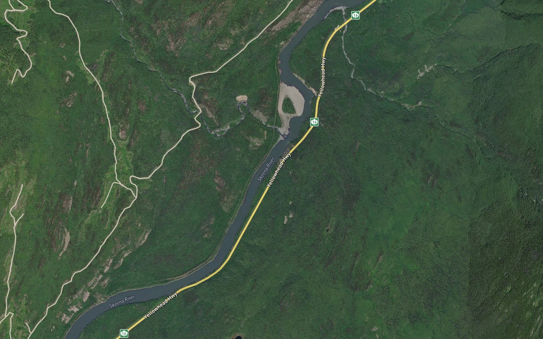 Satellite map of the Insect Creek