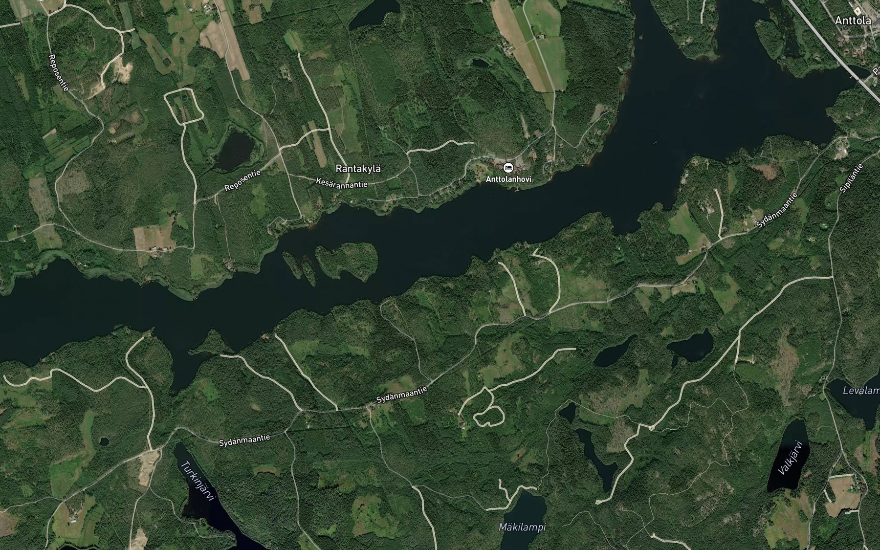 Satellite map of the Hasinlahti