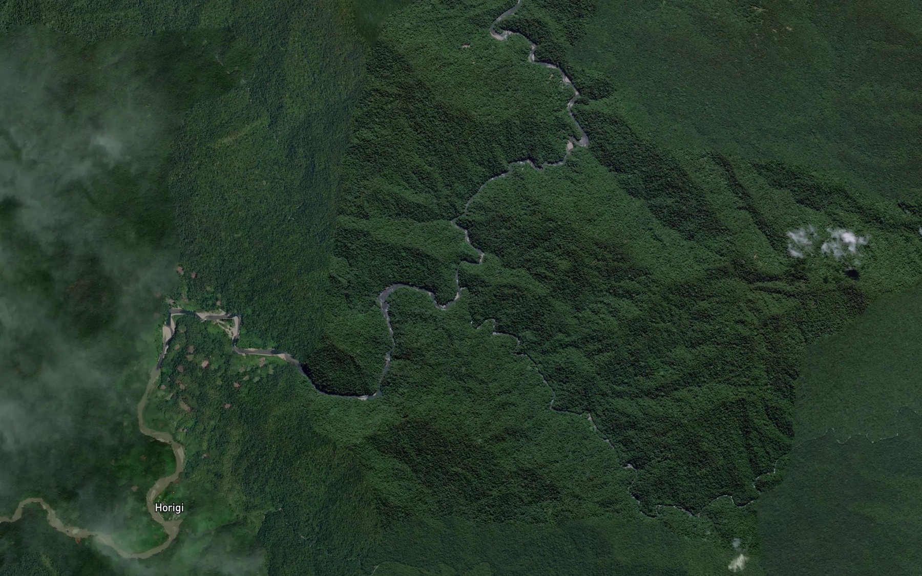 Satellite map of the Farisa Creek