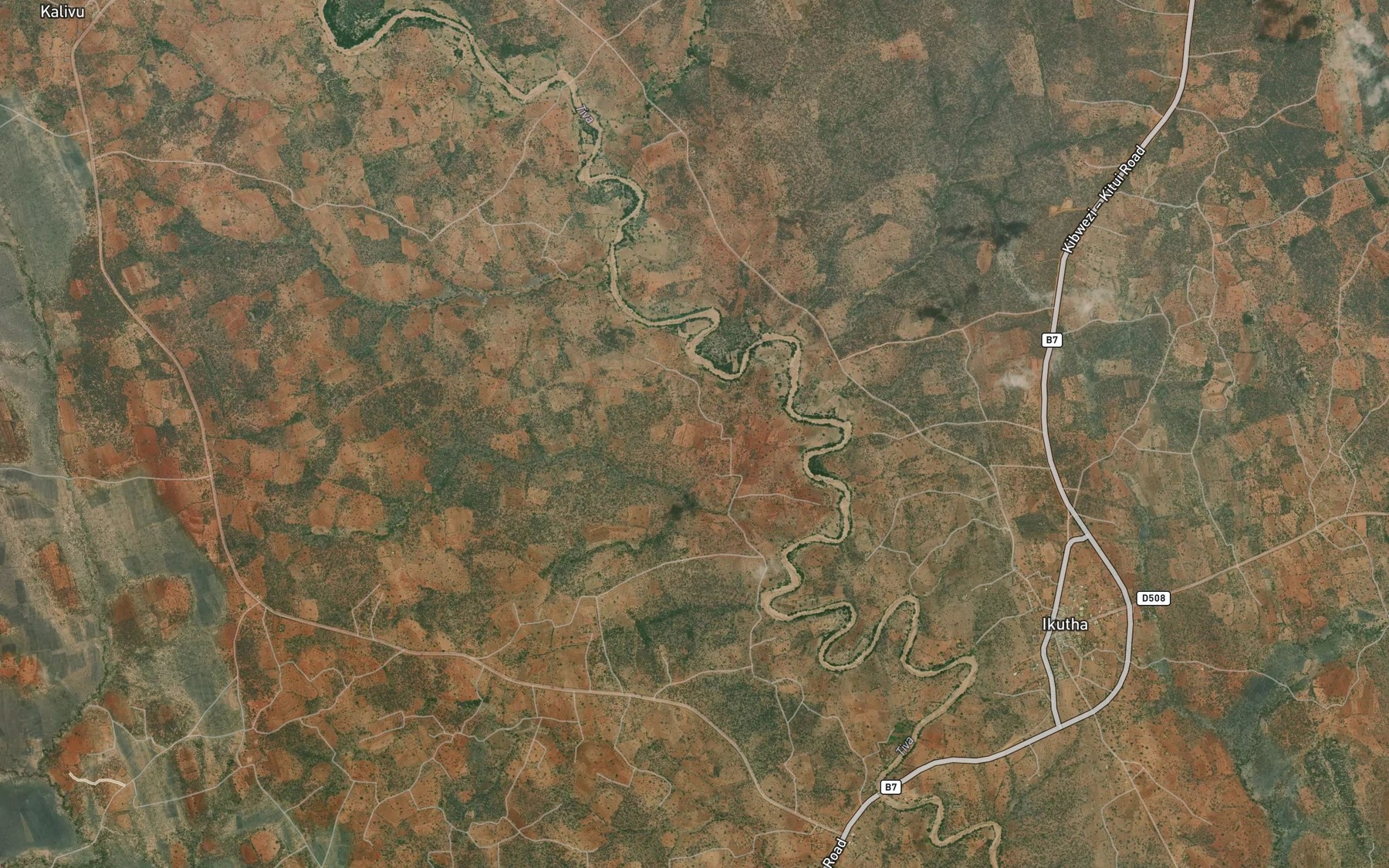 Satellite map of the Kwa Munyau