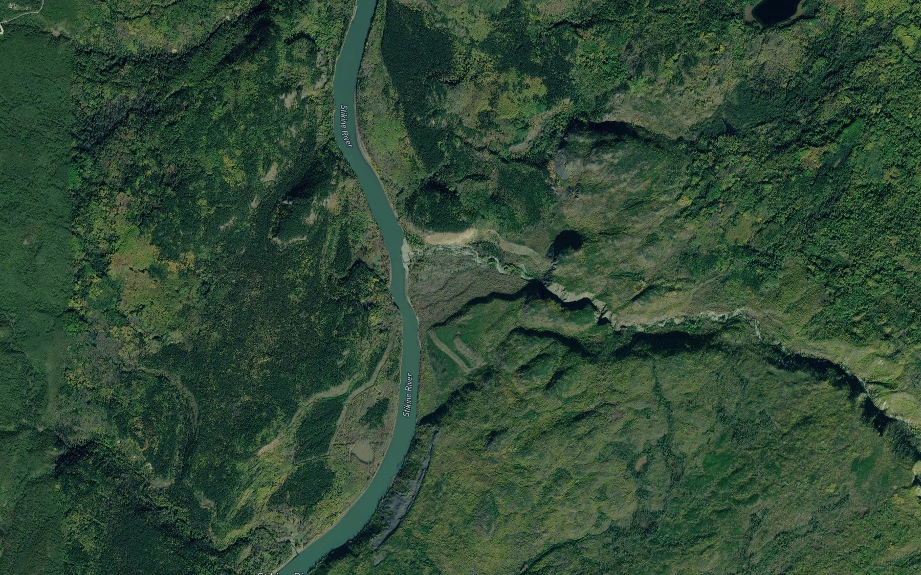 Satellite map of the Tsikhini Creek