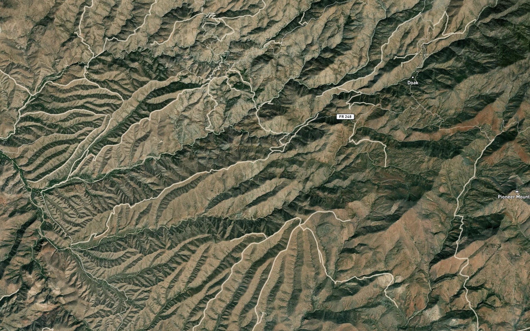 Satellite map of the Melloy Spring