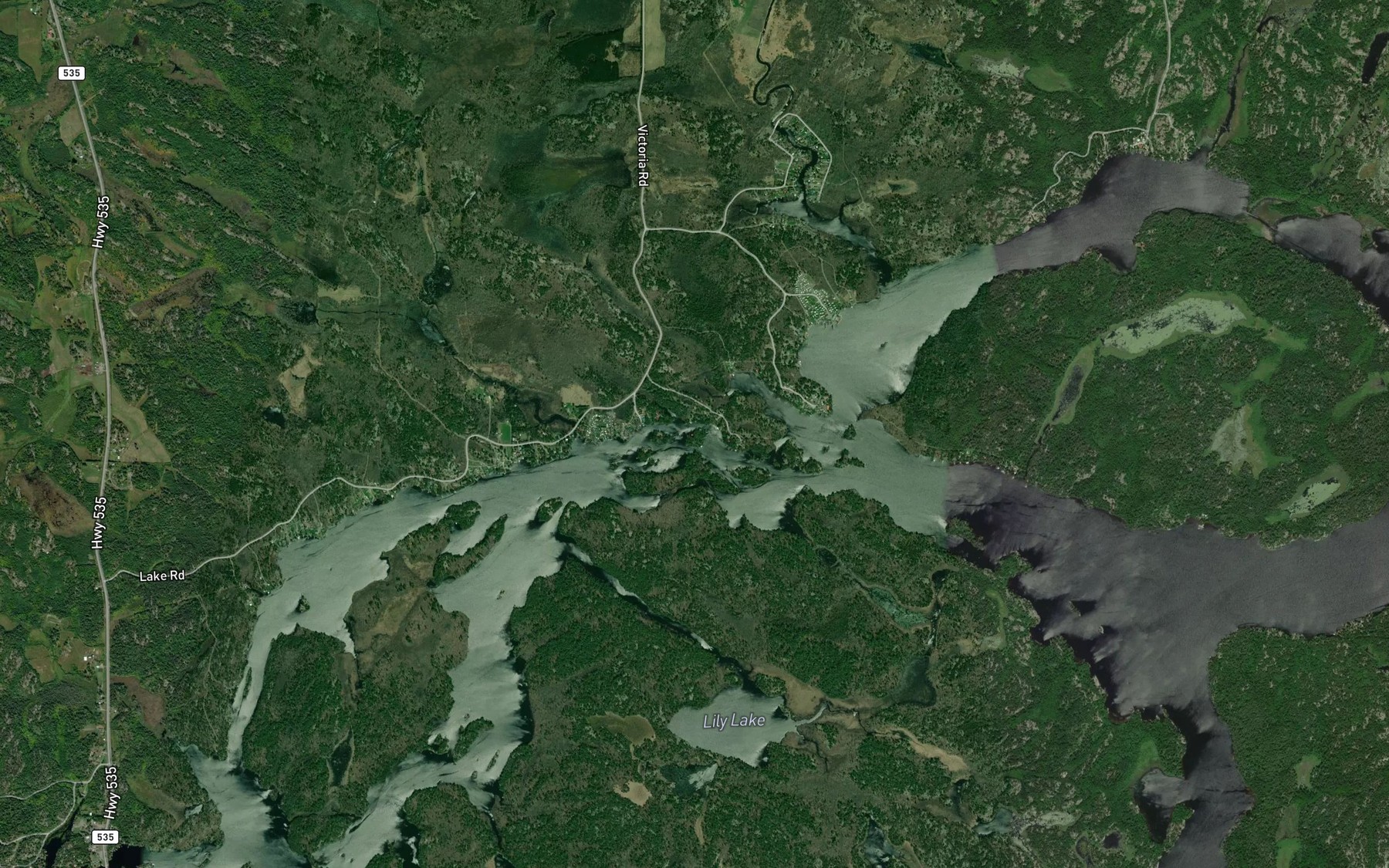 Satellite map of the Doster's Narrow
