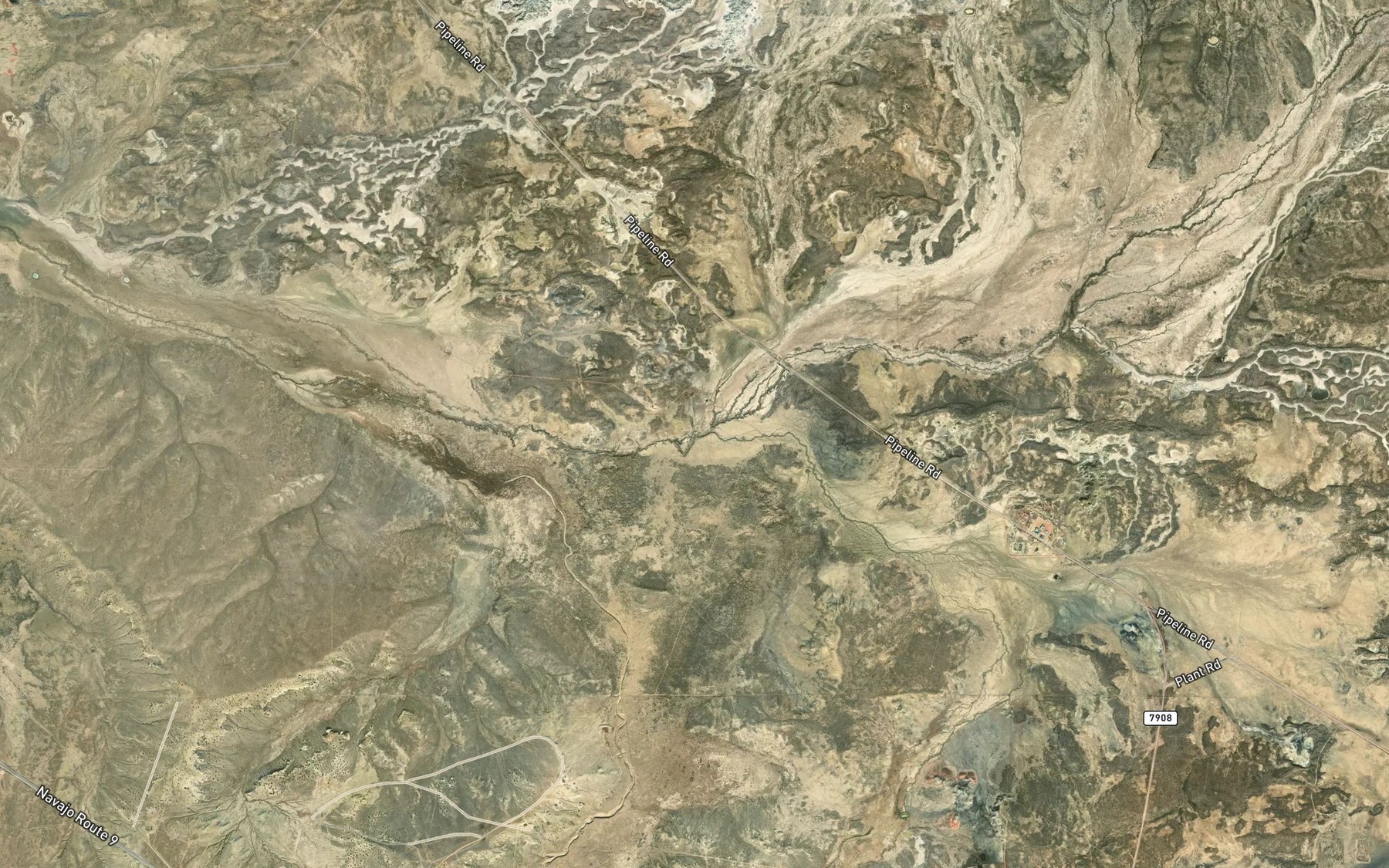 Satellite map of the Gas Tank Wash