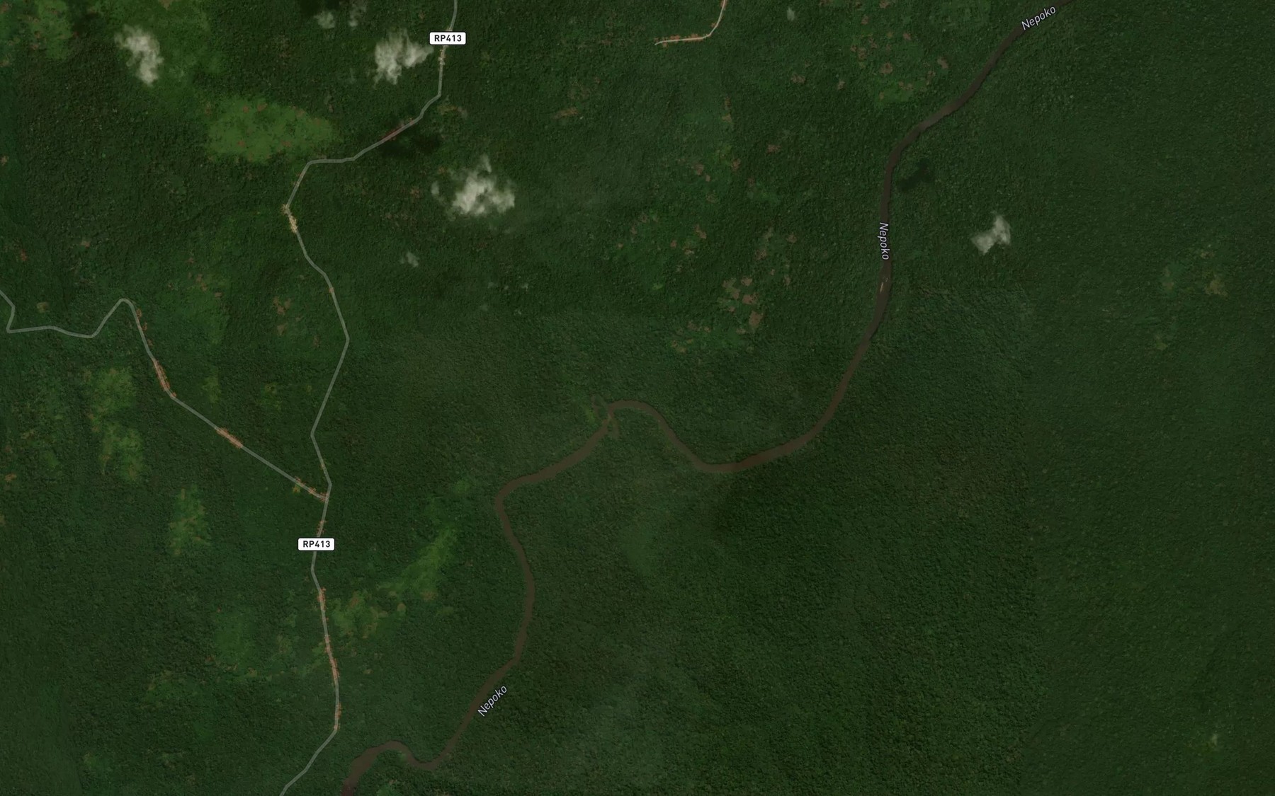 Satellite map of the Akpaia