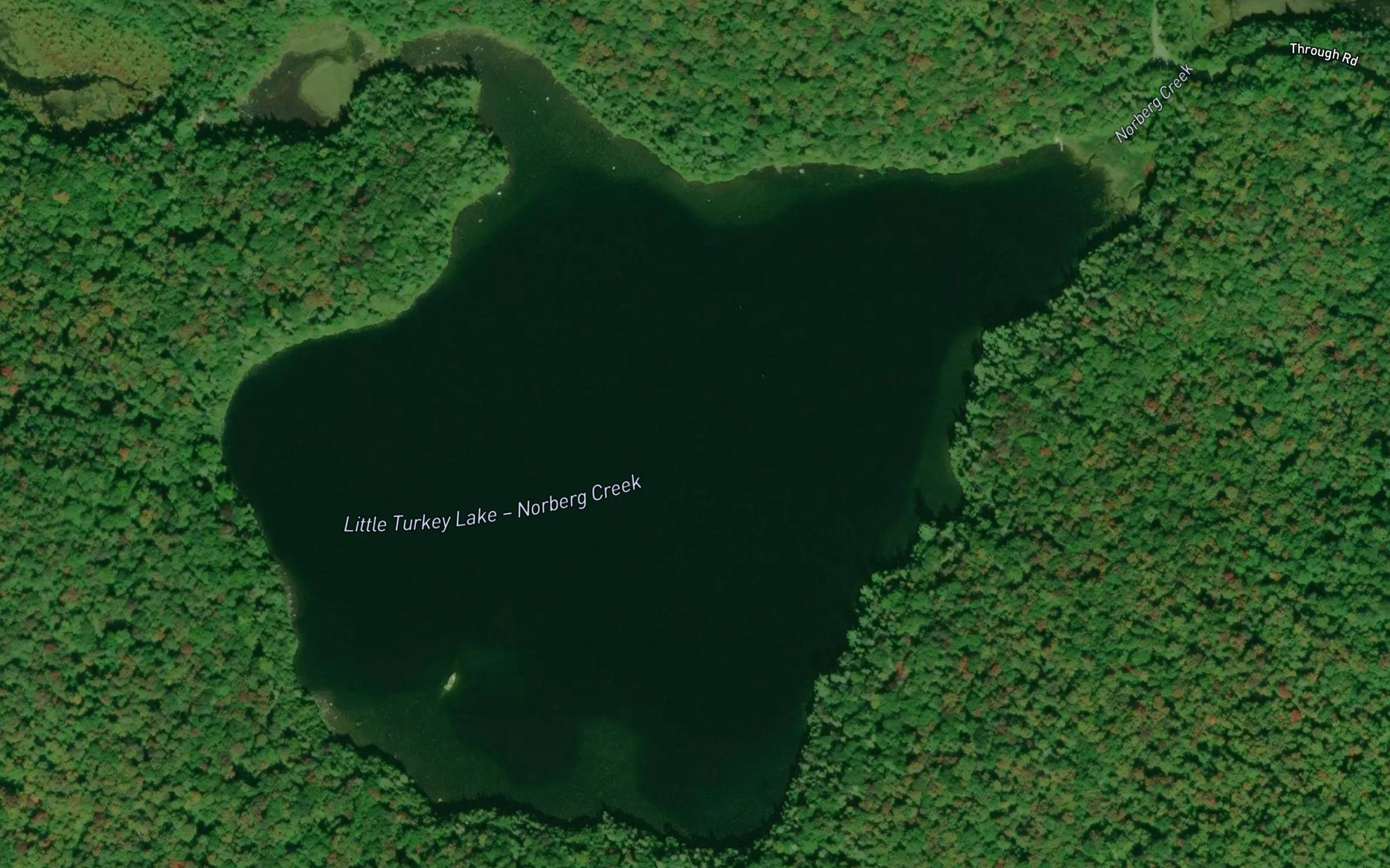 Satellite map of the Little Turkey Lake