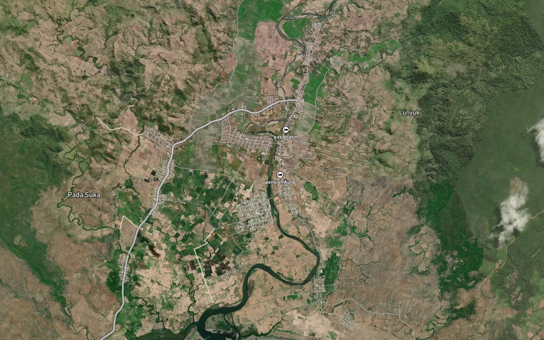 Satellite map of the Brang Melak