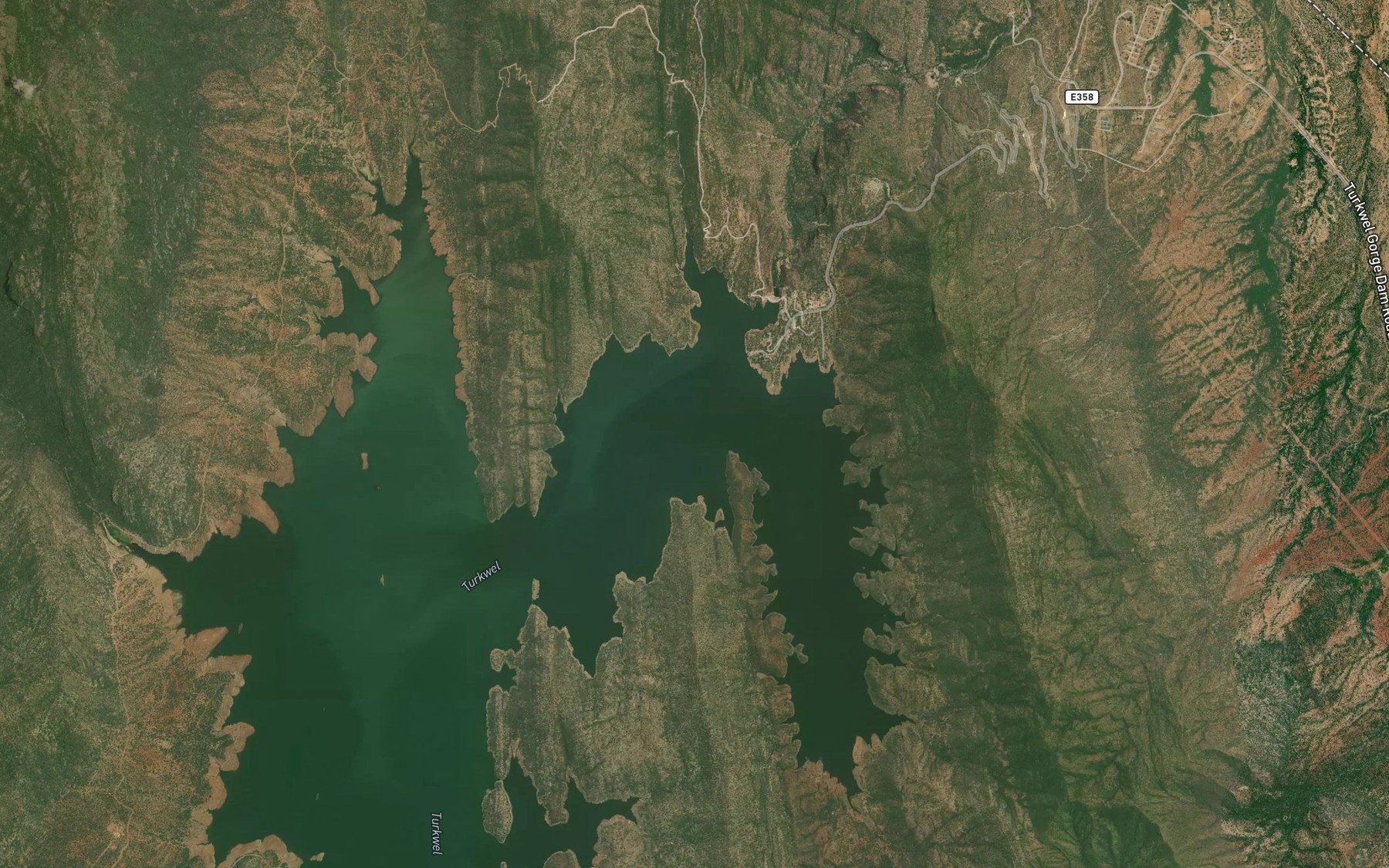 Satellite map of the Alamonges