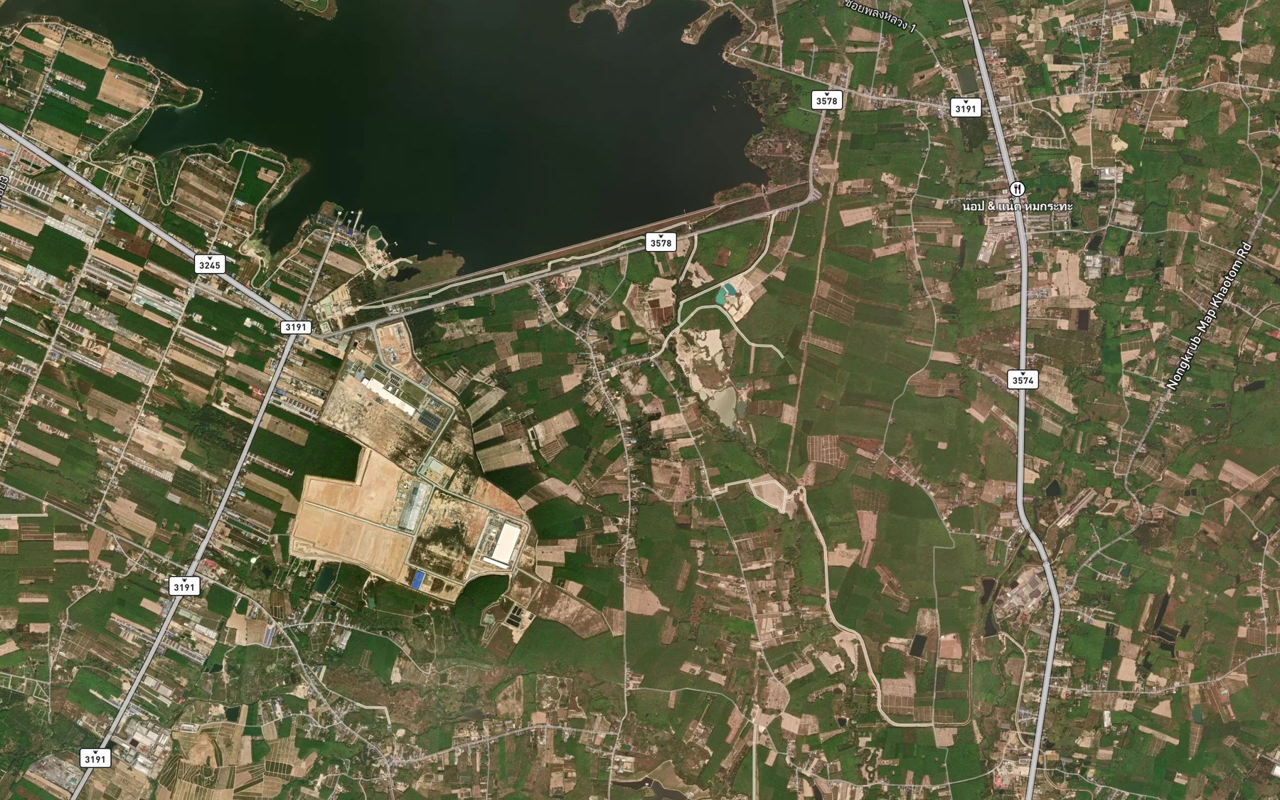 Satellite map of the Khlong Pong Nam Bit