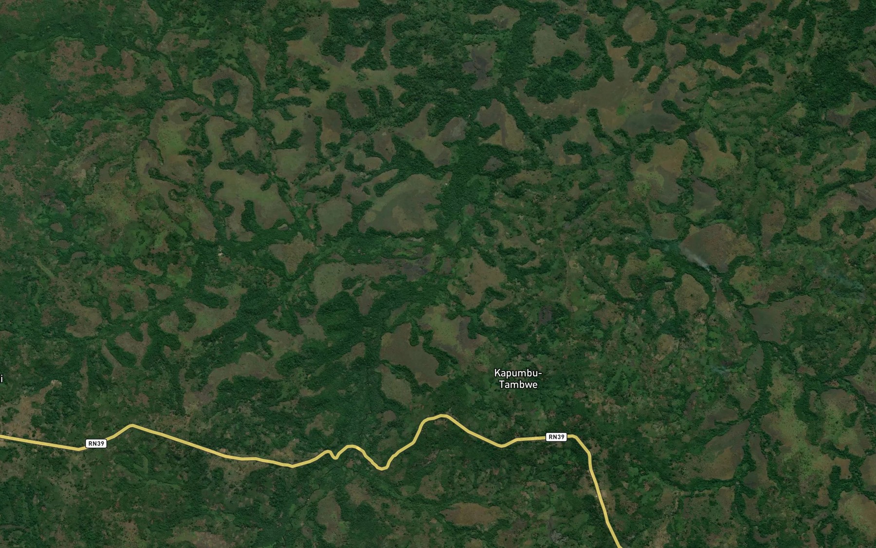 Satellite map of the Tshilolo