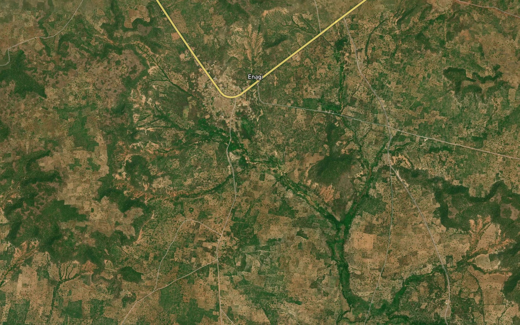 Satellite map of the River Guduko