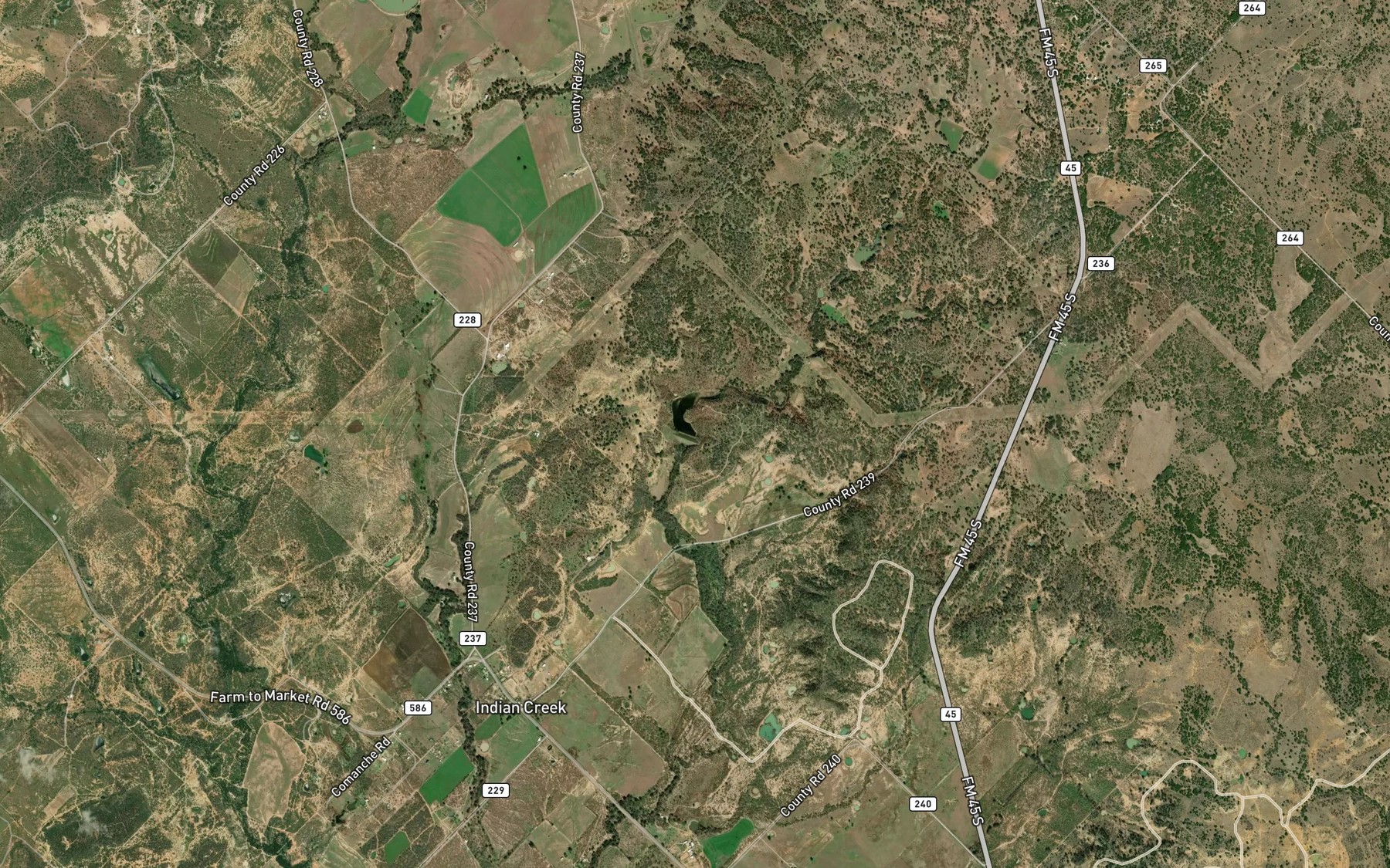 Satellite map of the Soil Conservation Service Site 5 Reservoir