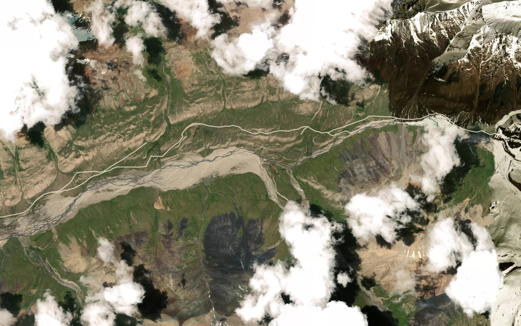 Satellite map of the Ruchey Egiztor
