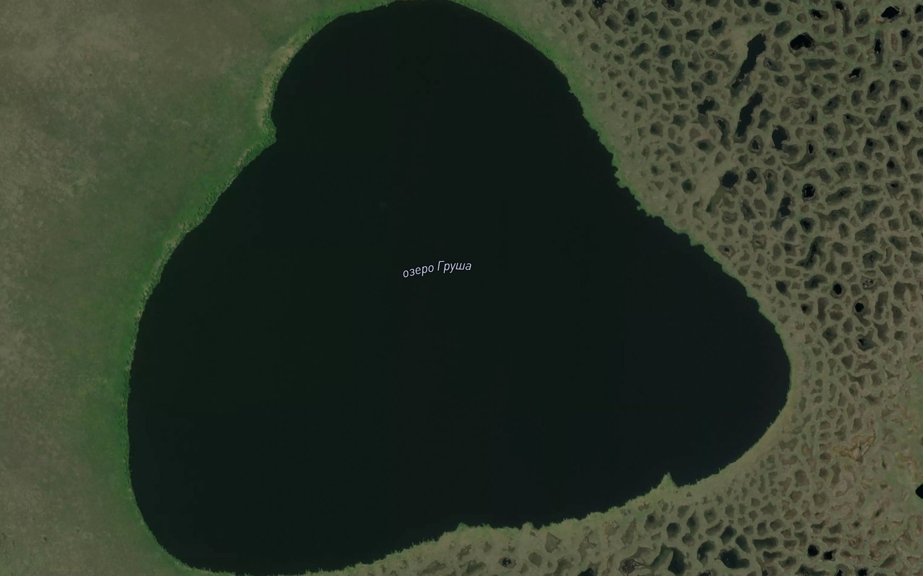 Satellite map of the Ozero Grusha