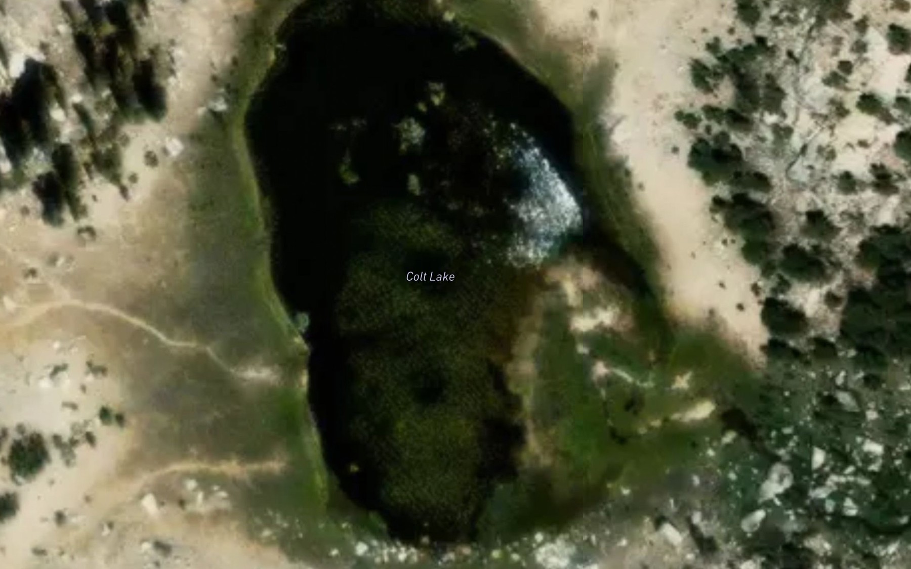 Satellite map of the Colt Lake
