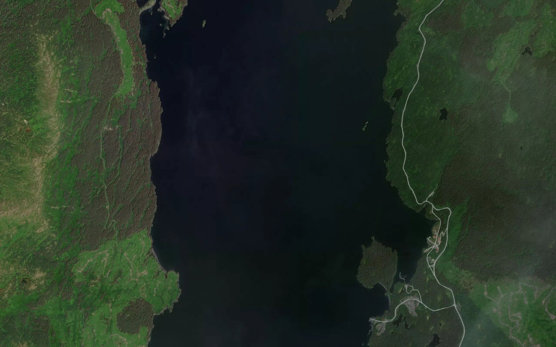 Satellite map of the Kazakof Bay