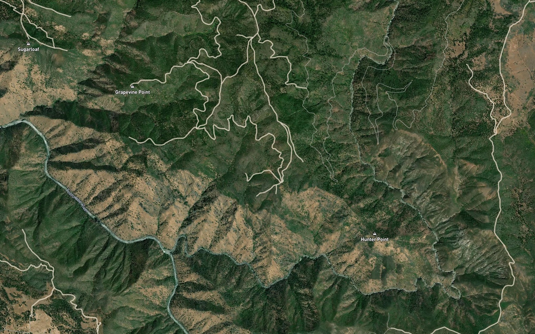 Satellite map of the Walton Cabin Spring