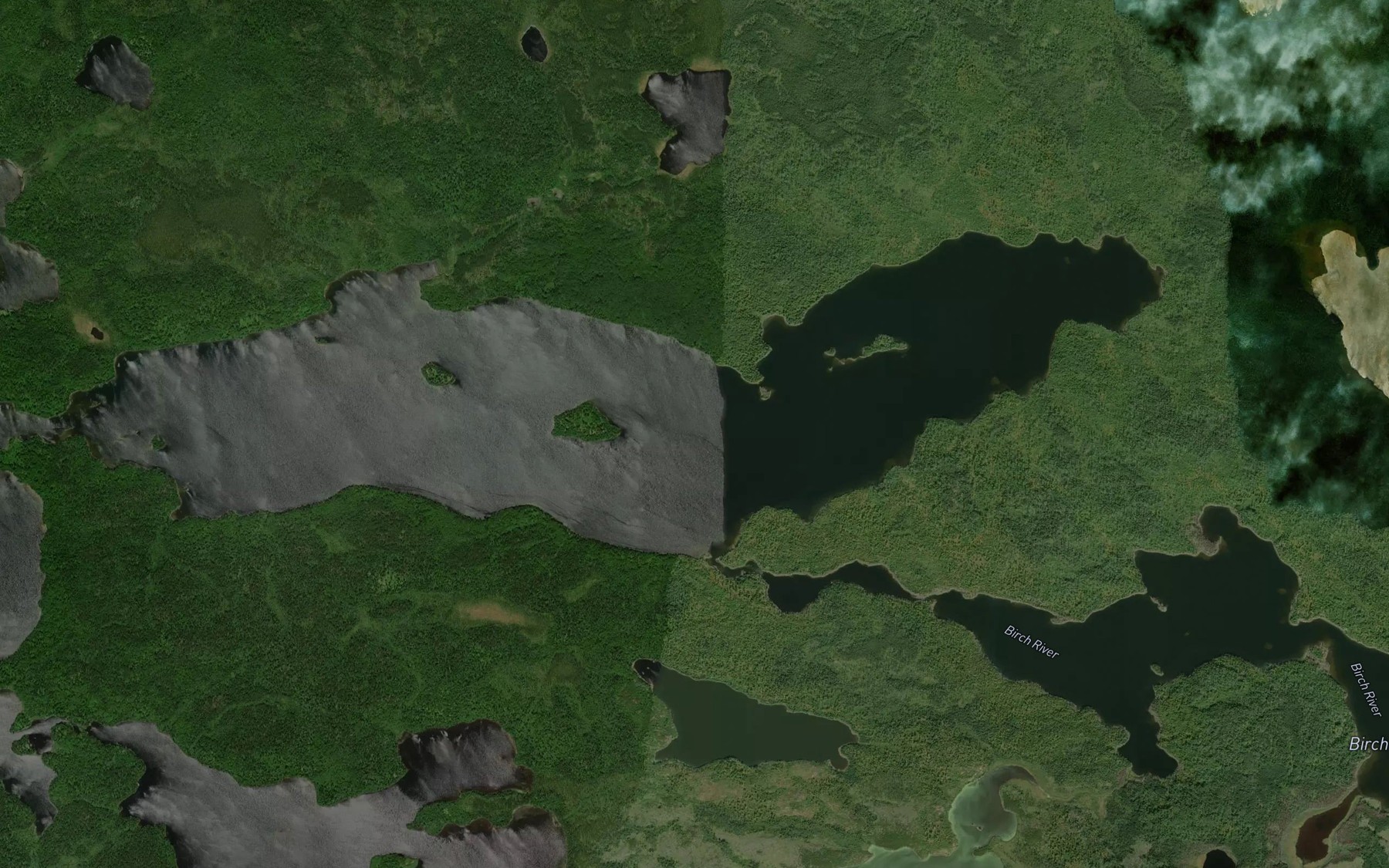 Satellite map of the Exit Bay